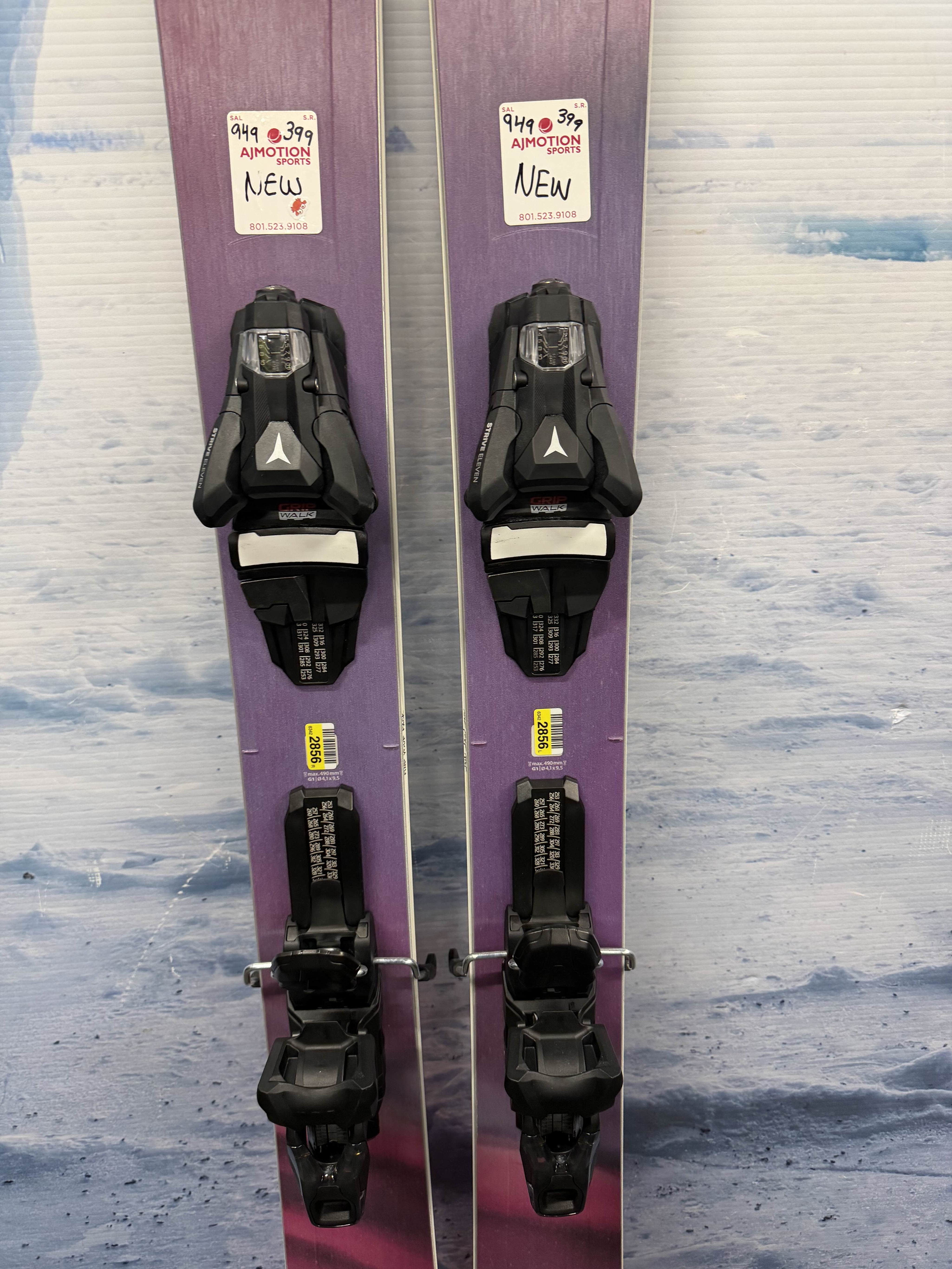 New Blizzard Sheeva 10 168cm Skis w/ Atomic Strive 11 Bindings