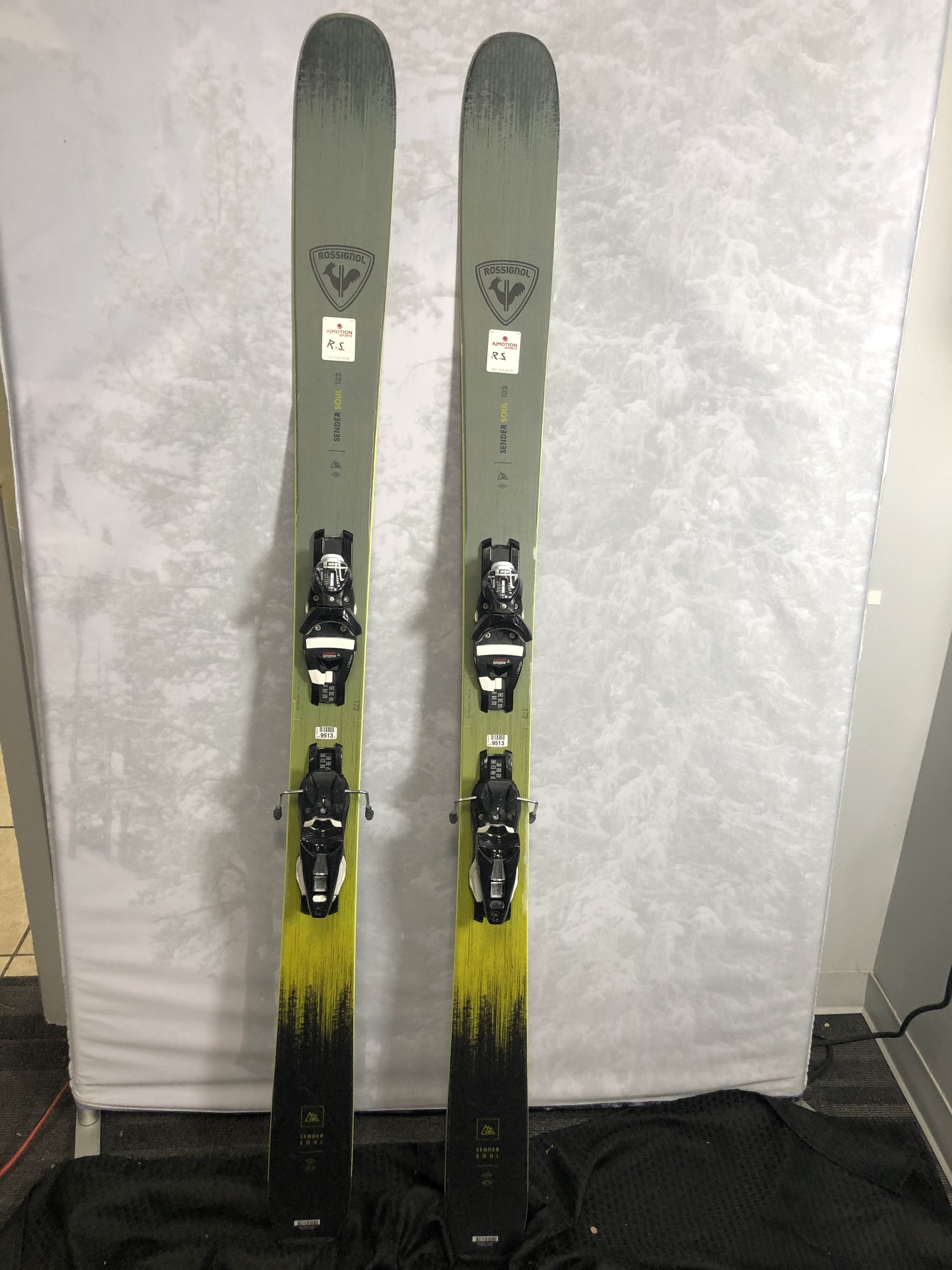 Used 2025 Rossignol Sender Soul 102- 172 cm Skis w/Look Konect GW Demo Bindings