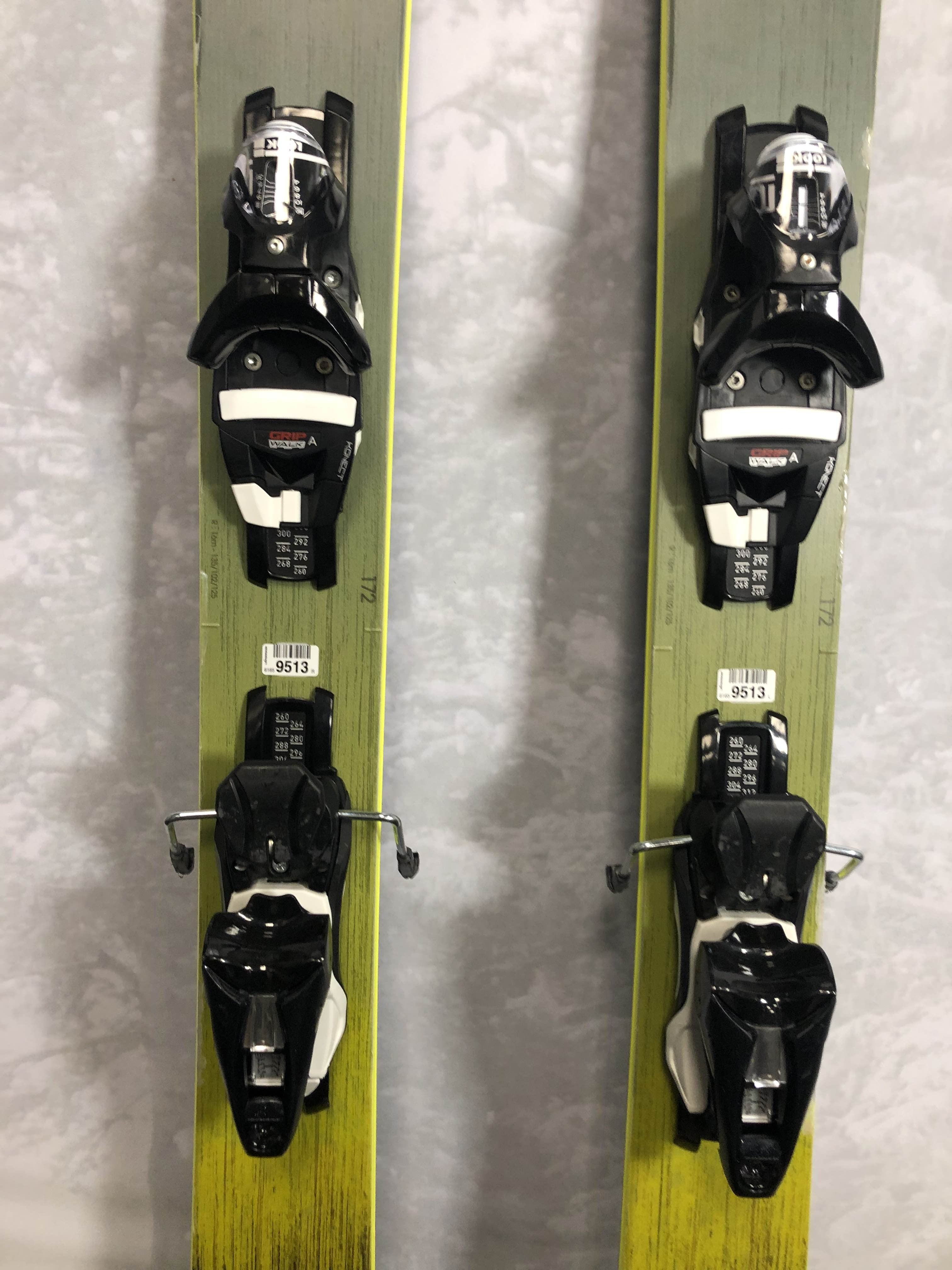 Used 2025 Rossignol Sender Soul 102- 172 cm Skis w/Look Konect GW Demo Bindings