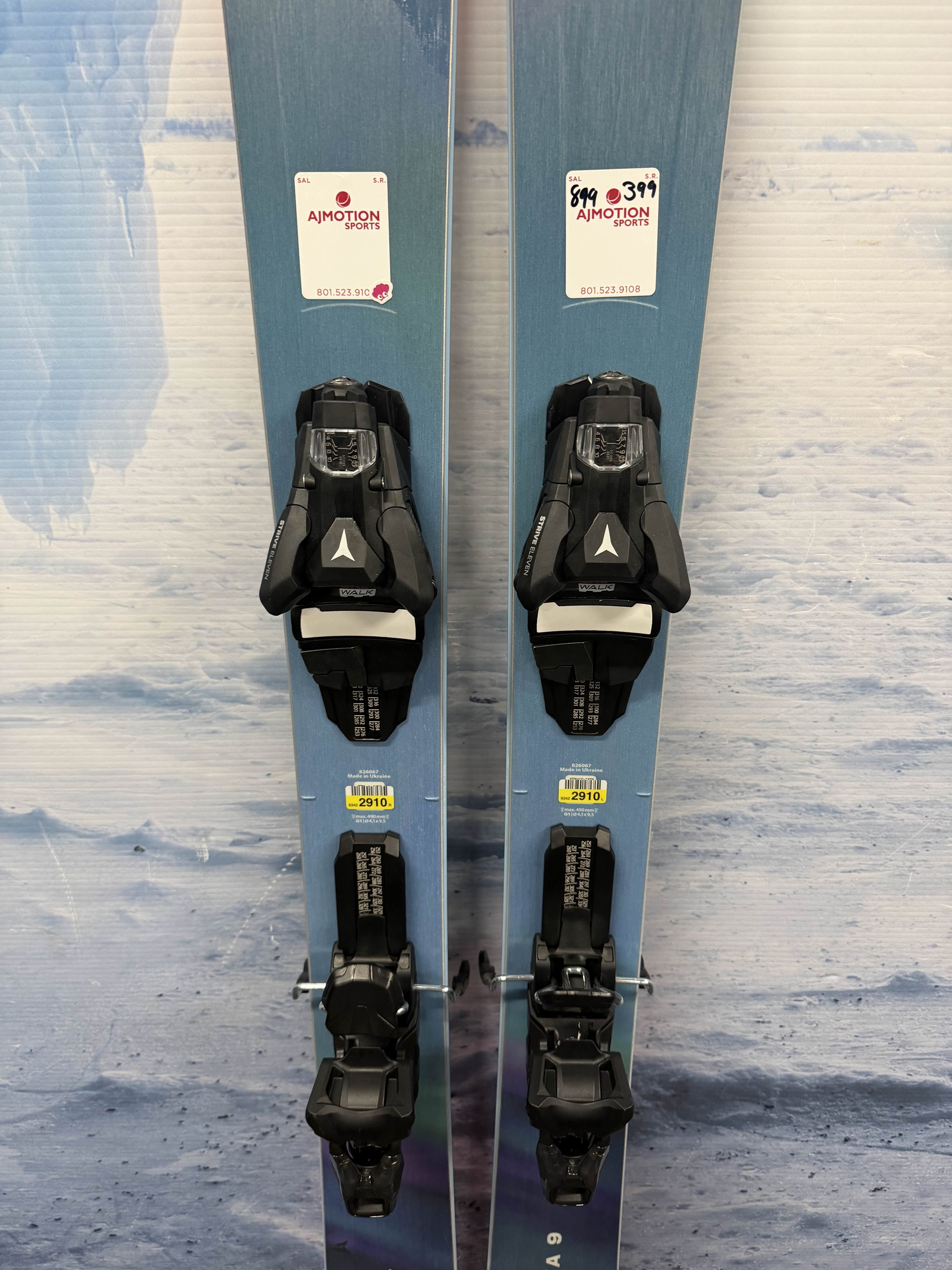 New Blizzard Sheeva 9 162cm Skis w/ Atomic Strive 11 Bindings