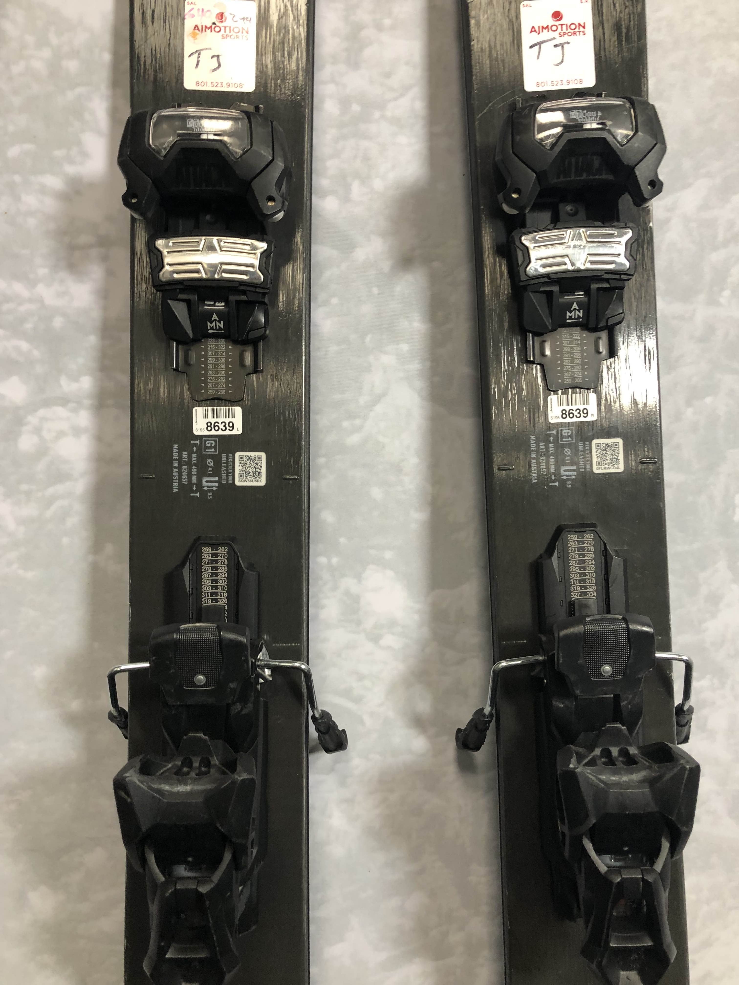 Used 2024 Nordica Unleashed 114 ski 186cm w/ Tyrollia Attack 14 MN binding
