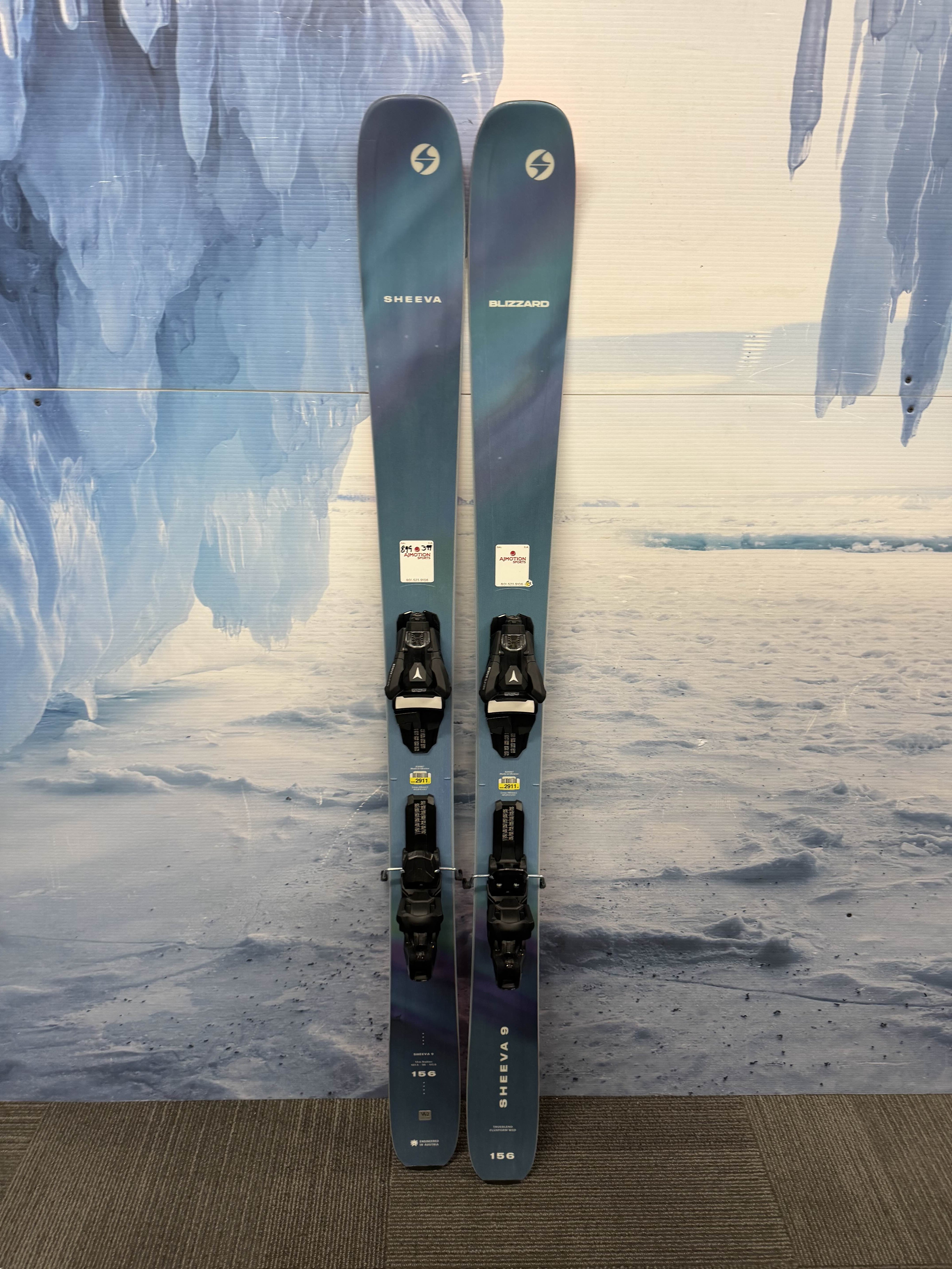 New Blizzard Sheeva 9 156cm Skis w/ Atomic Strive 11 Bindings