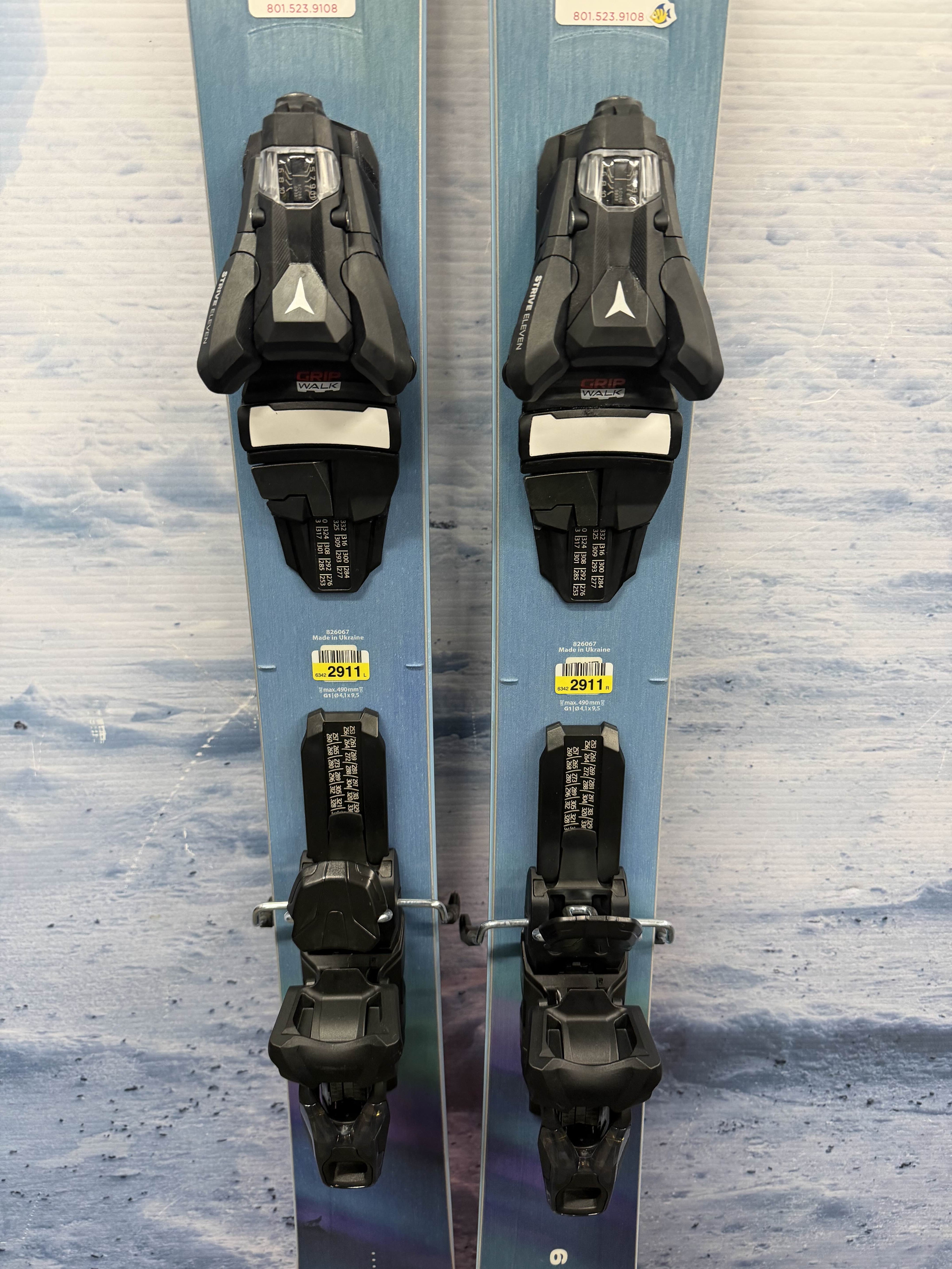 New Blizzard Sheeva 9 156cm Skis w/ Atomic Strive 11 Bindings