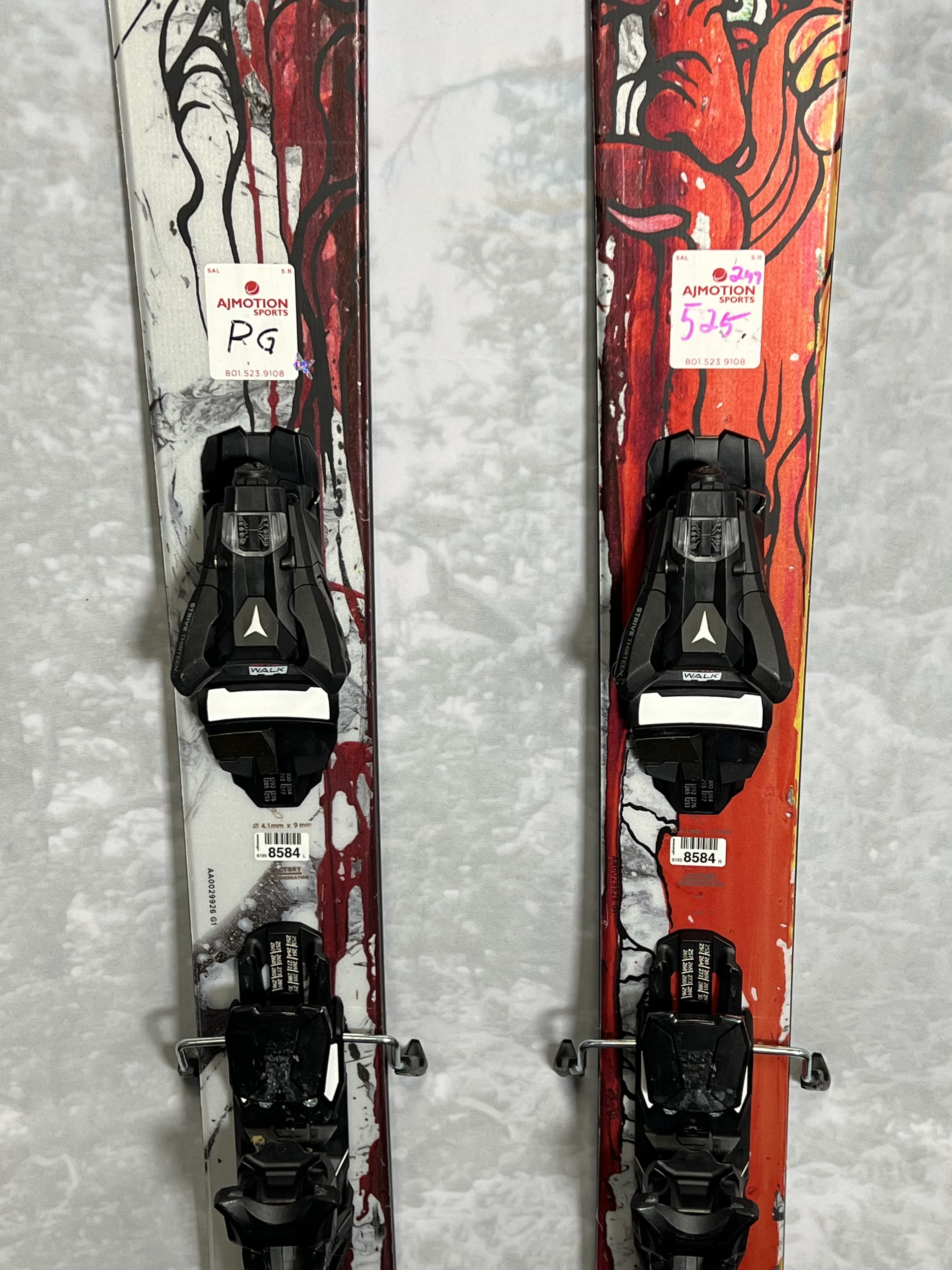 Used Atomic Bent 110 Skis 172 cm 2024 w/Atomic Strive 13 GW Demo Bindings