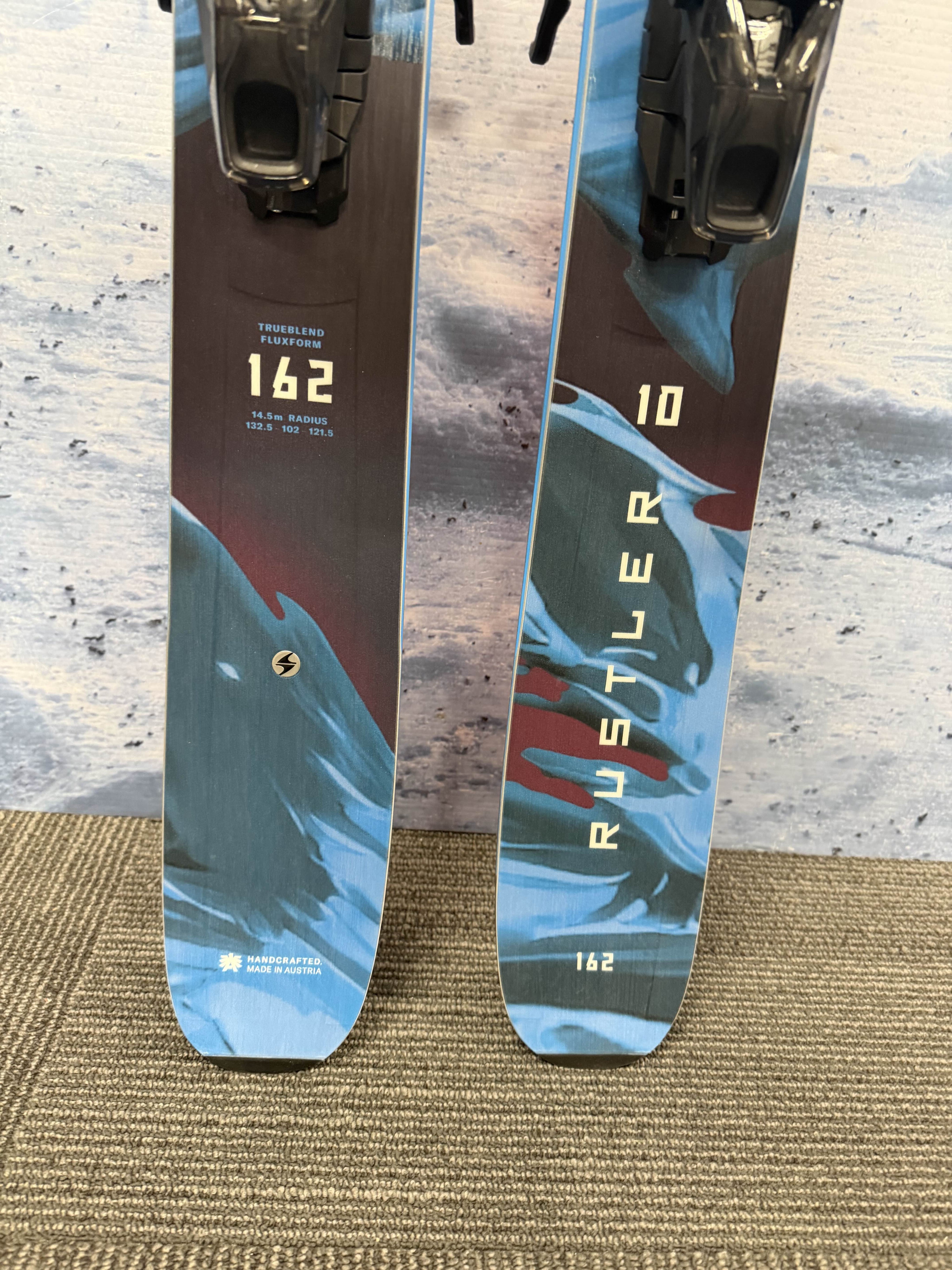 New Blizzard Rustler 10 162cm Skis w/ Atomic Strive 11 Bindings