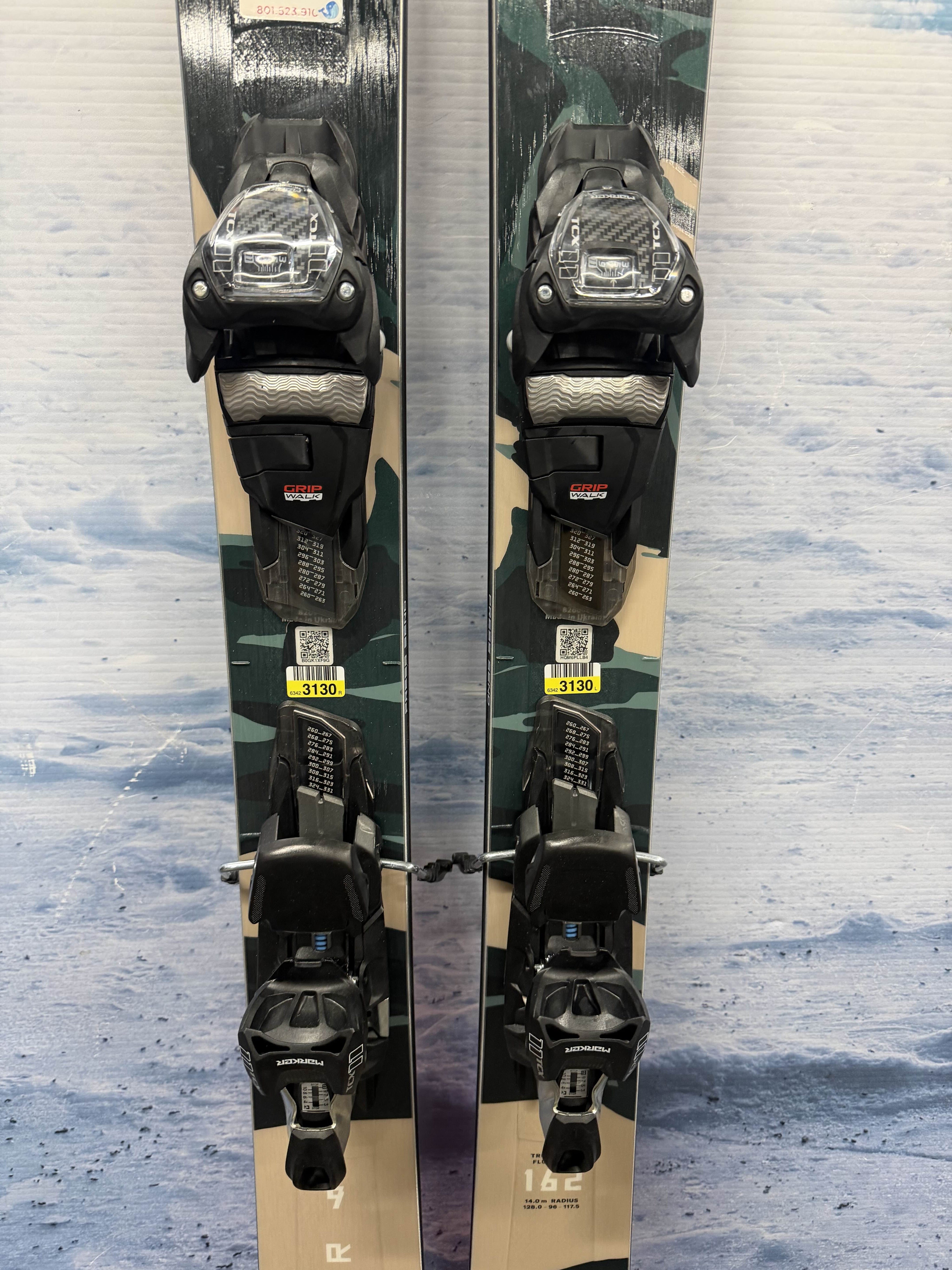 New Blizzard Rustler 9 162cm Skis w/ Marker TCX 11 Bindings