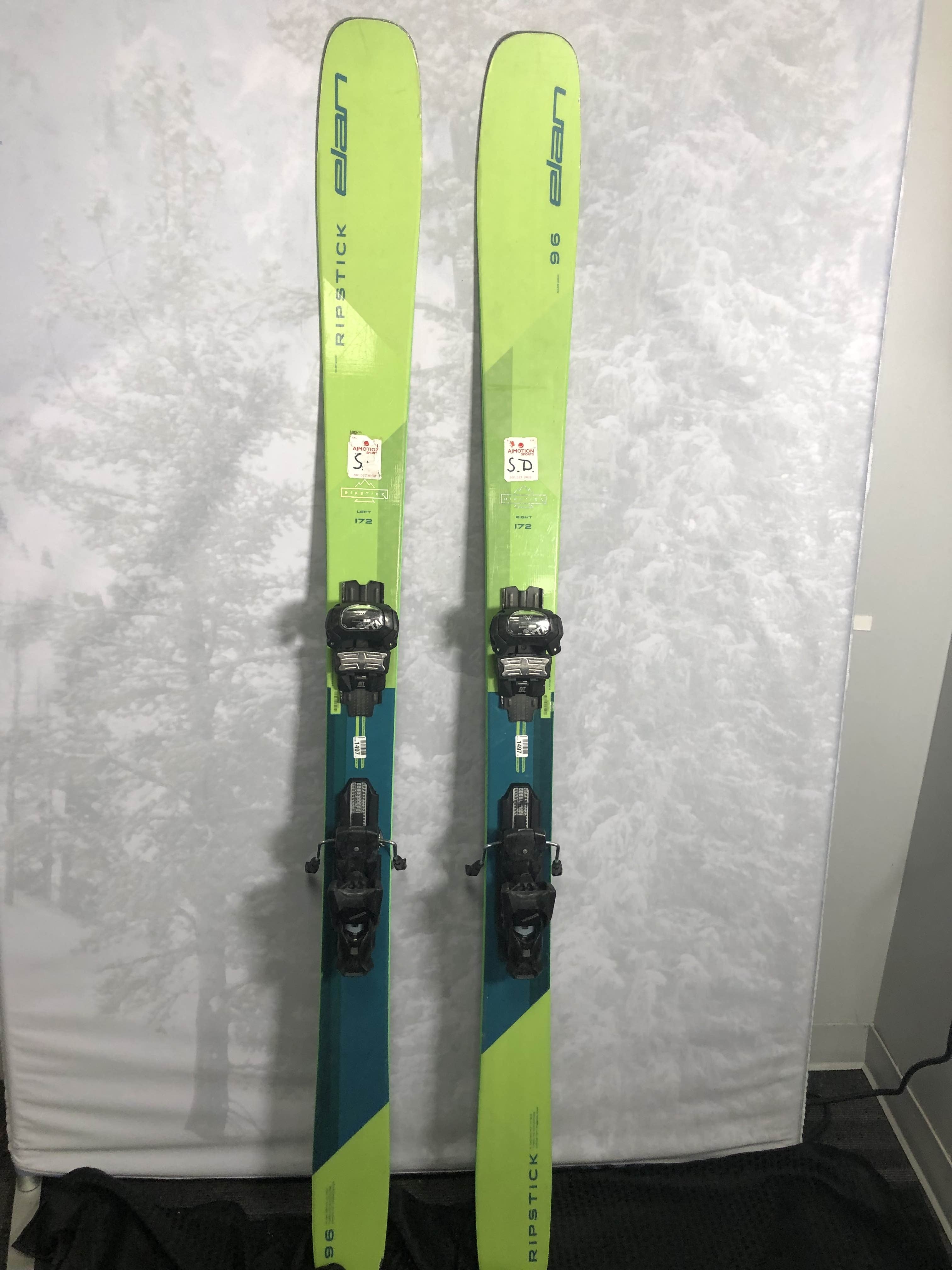 Used Elan Ripstick 96 172cm Skis w/ Tyrollia Attack 13 Demo Binding