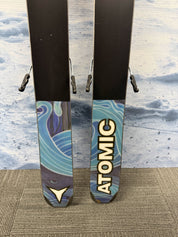 New Atomic Bent 90 157cm Skis w/ Atomic Strive 11 Bindings