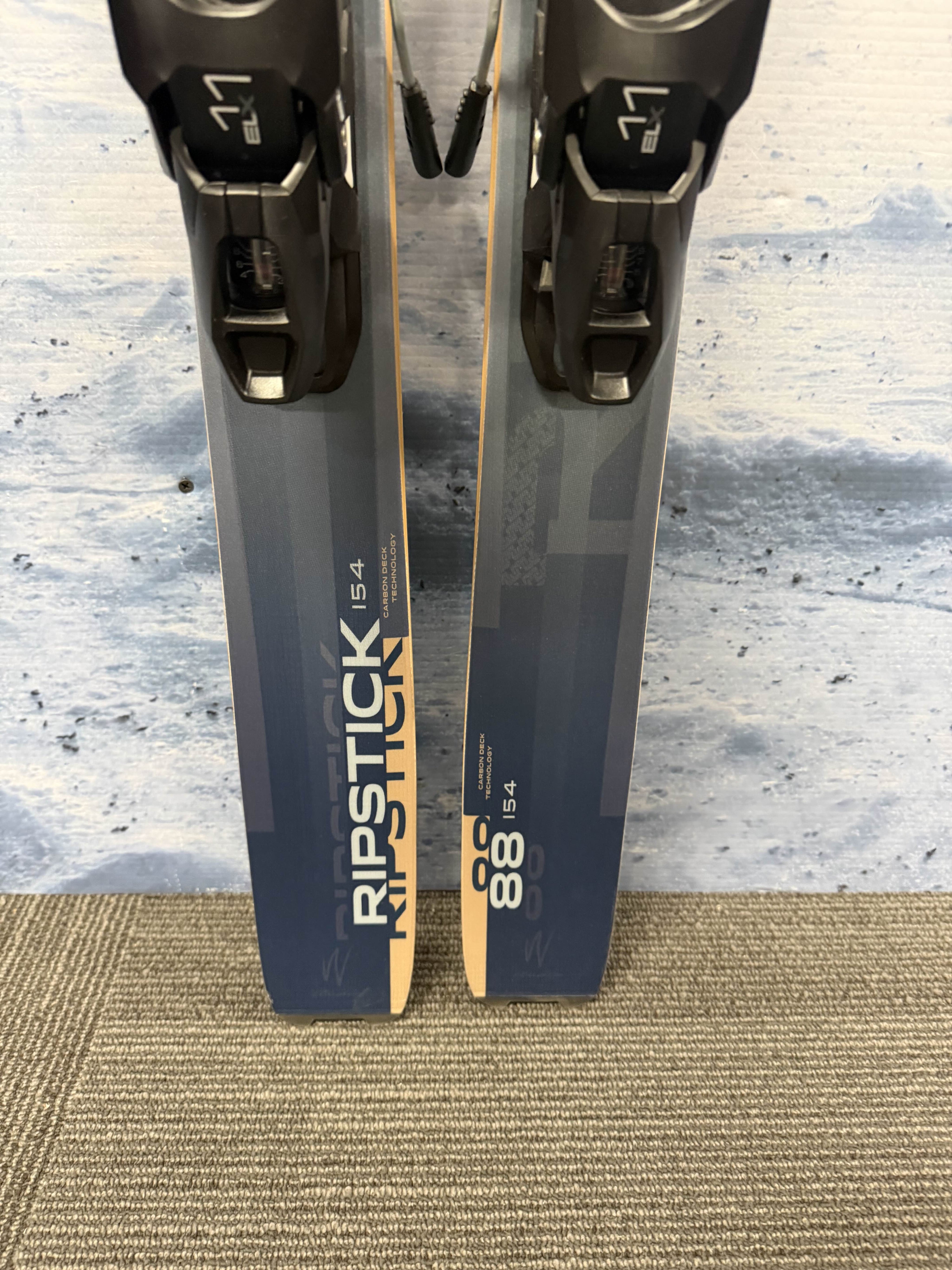 New Elan Ripstick 88 154cm Skis w/ Elan ELX 11 Bindings