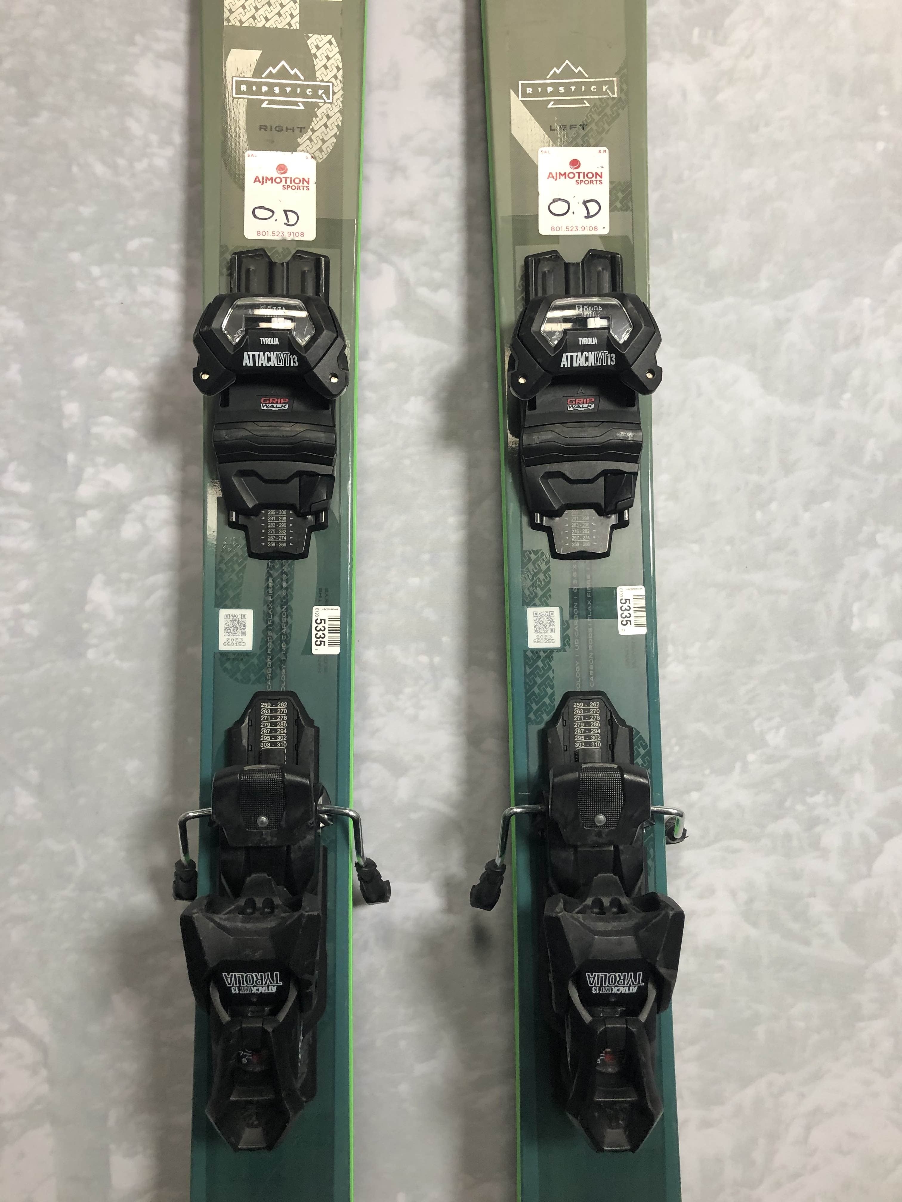 Used 2025 Elan Ripstick 96 - 175cm w/ Tyrollia Attack LYT 13 adjustable GW bindings