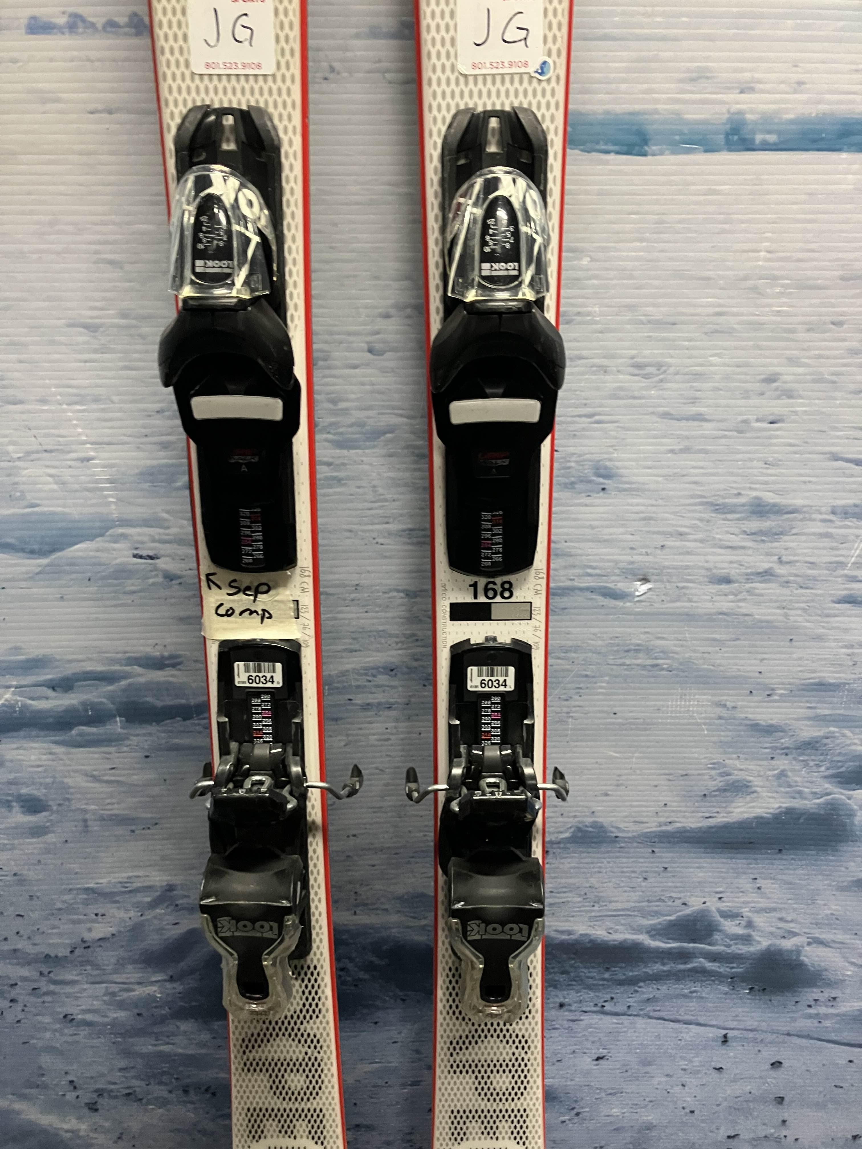 Used Rossignol Experience Series 168cm Skis w/ Look Xpress 10 Bindings