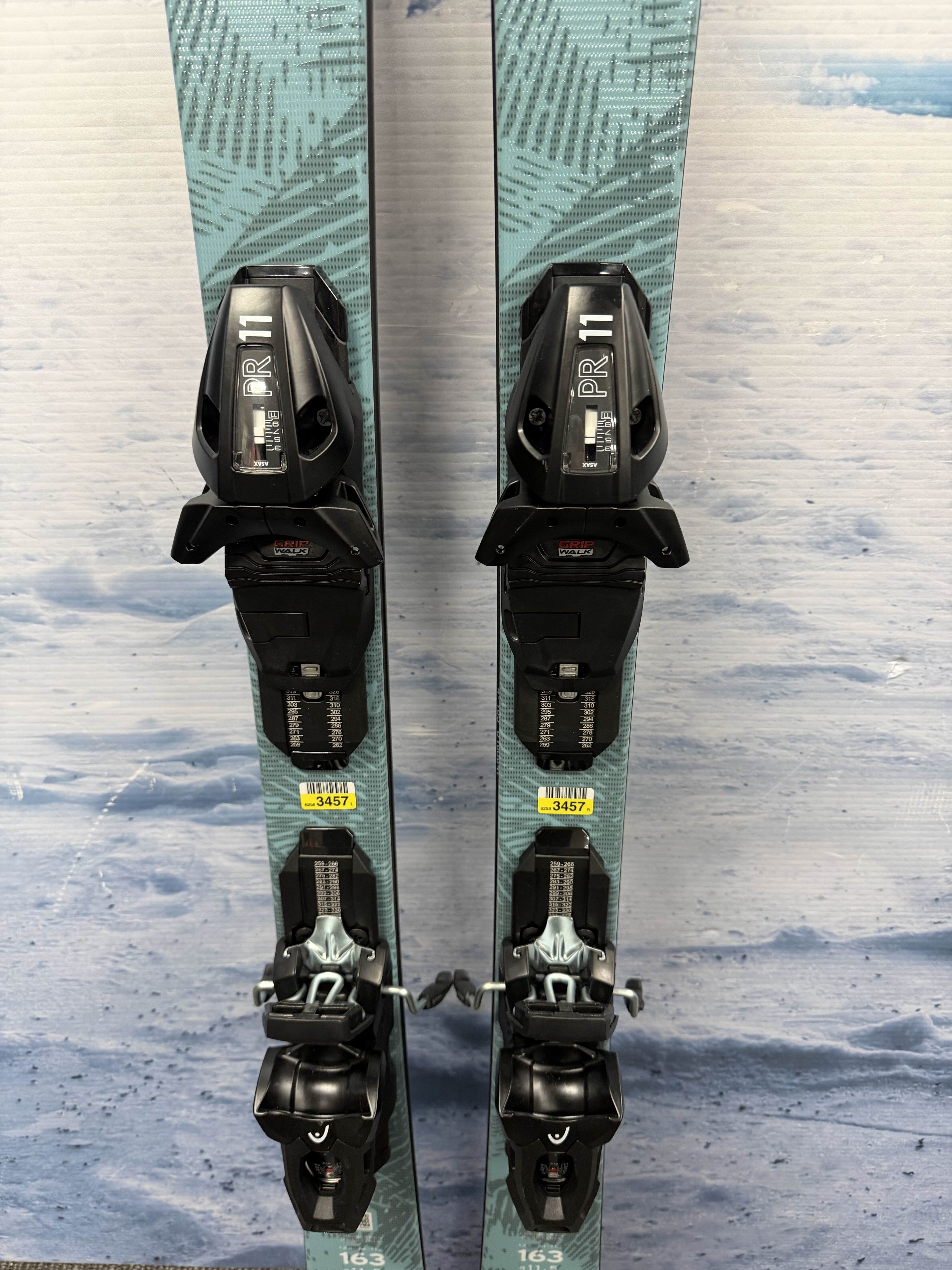 New Head Kore X 74 163cm Skis w/ Head PR 11 Bindings
