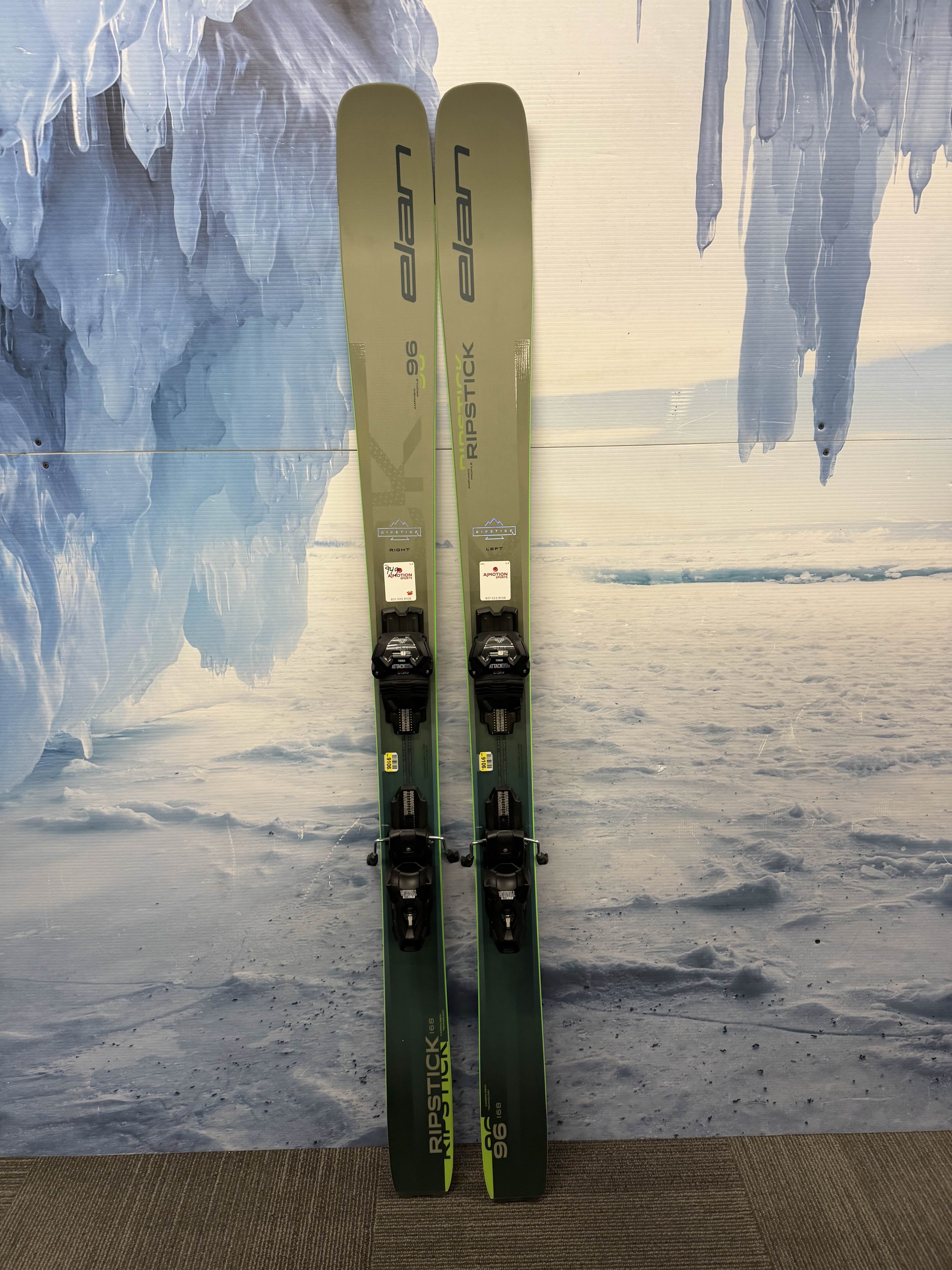 New Elan Ripstick 96 168cm Skis w/ Tyrolia Attack LYT 11 Bindings