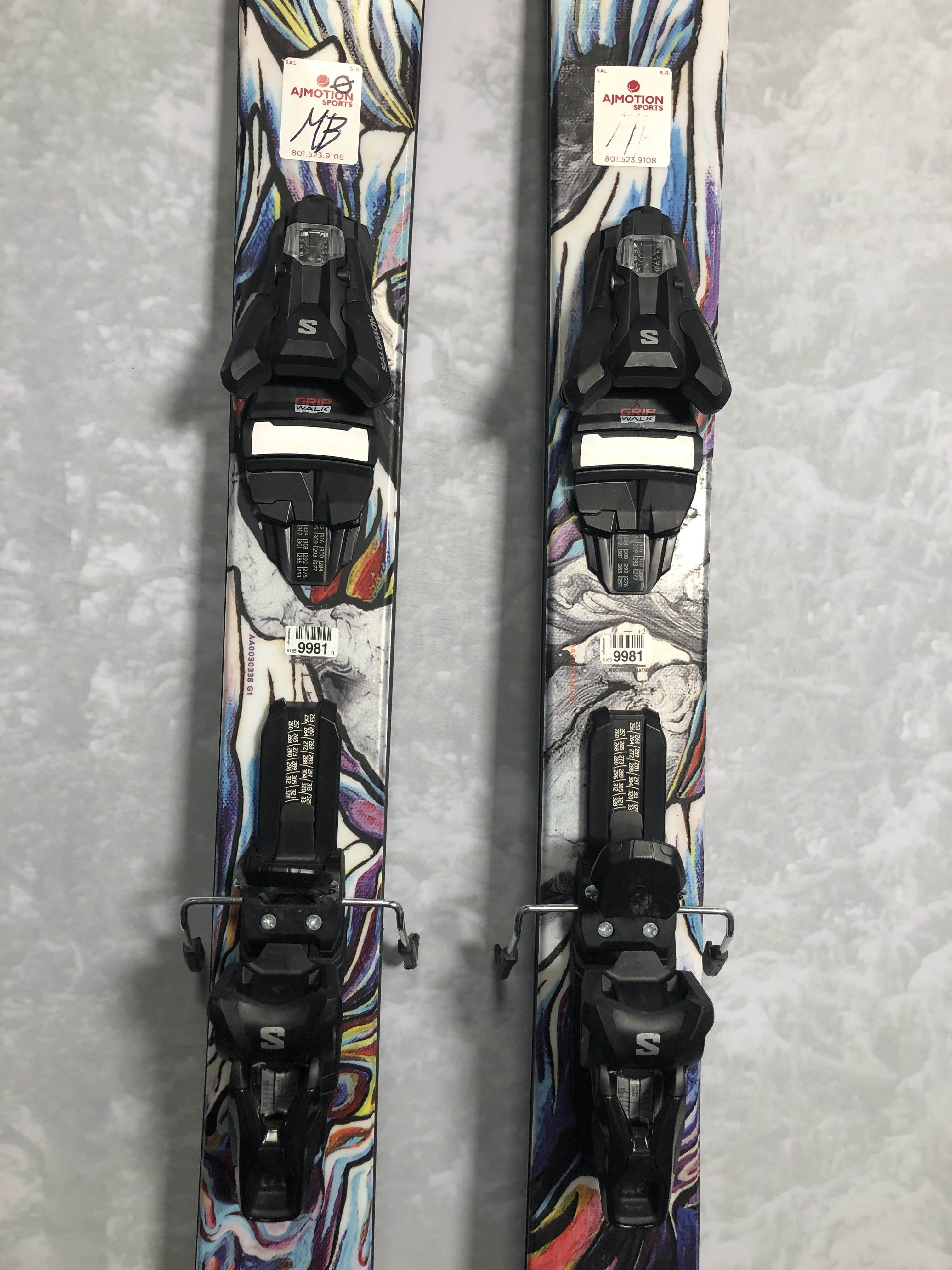 Lightly used 2025 Atomic Bent Chetler 100 186cm Ski w/ Salomon strive 11 GW Demo Binding