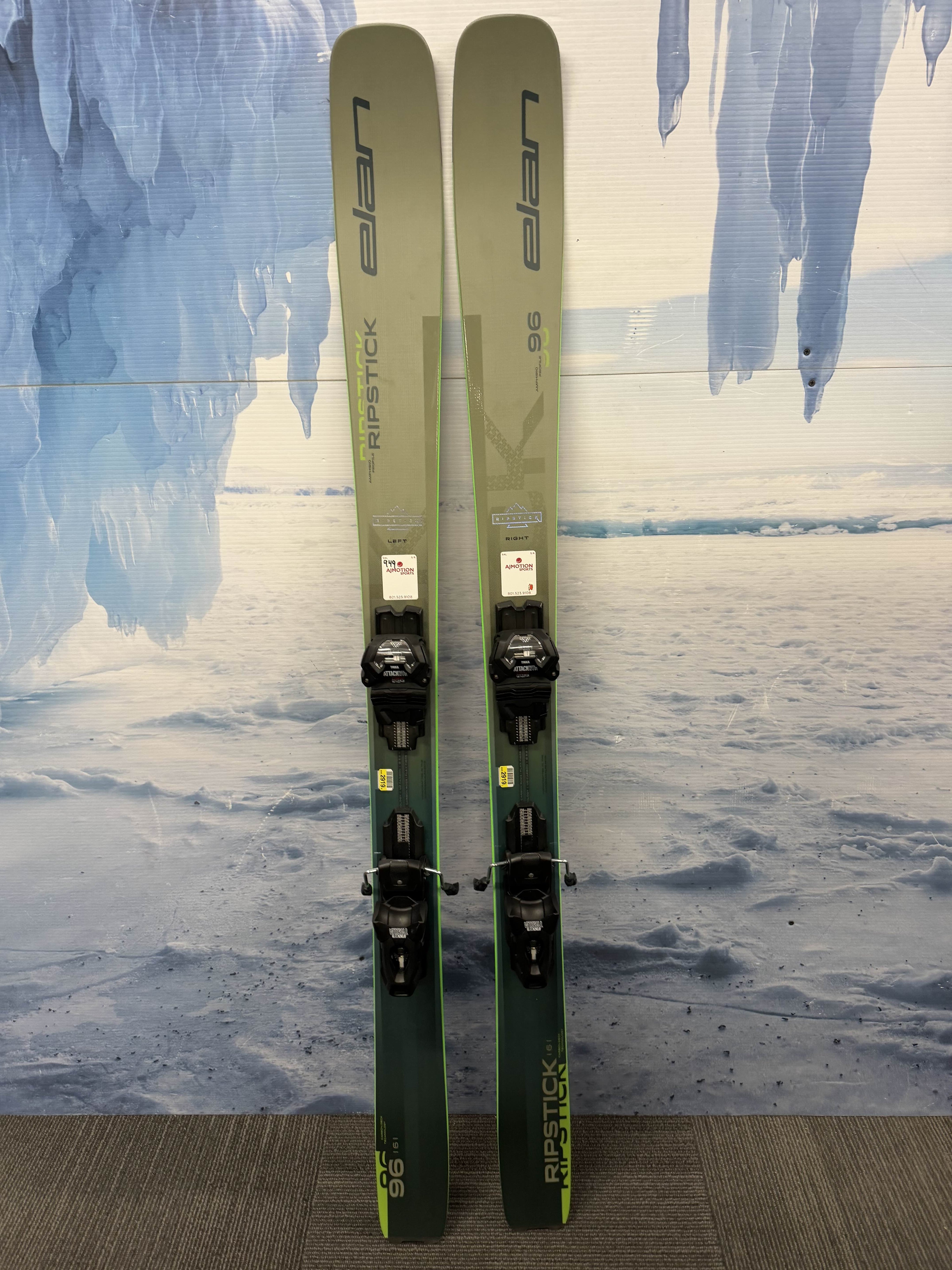 New Elan Ripstick 96 161cm Skis w/ Tyrolia Attack LYT 11 Bindings