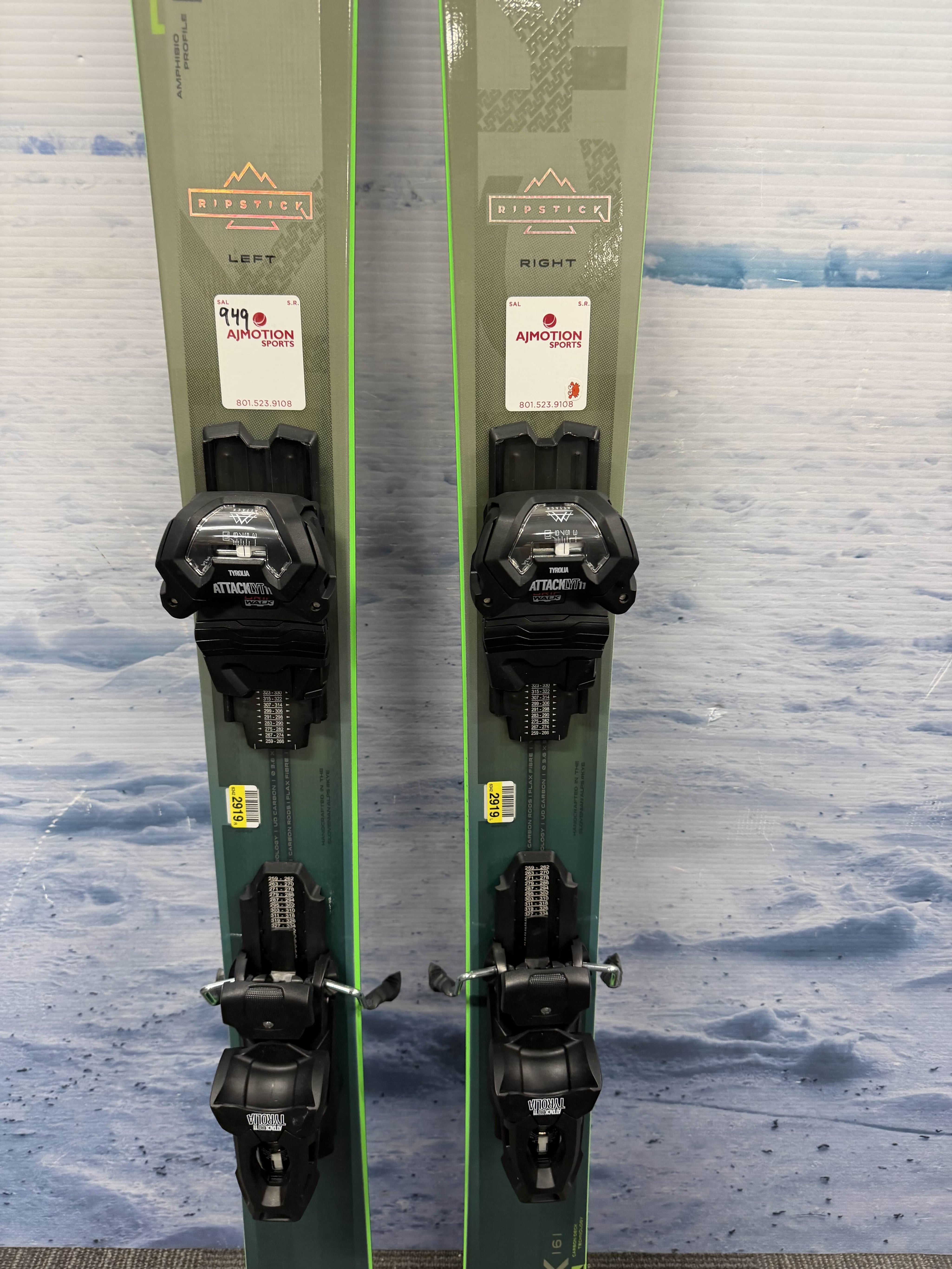 New Elan Ripstick 96 161cm Skis w/ Tyrolia Attack LYT 11 Bindings