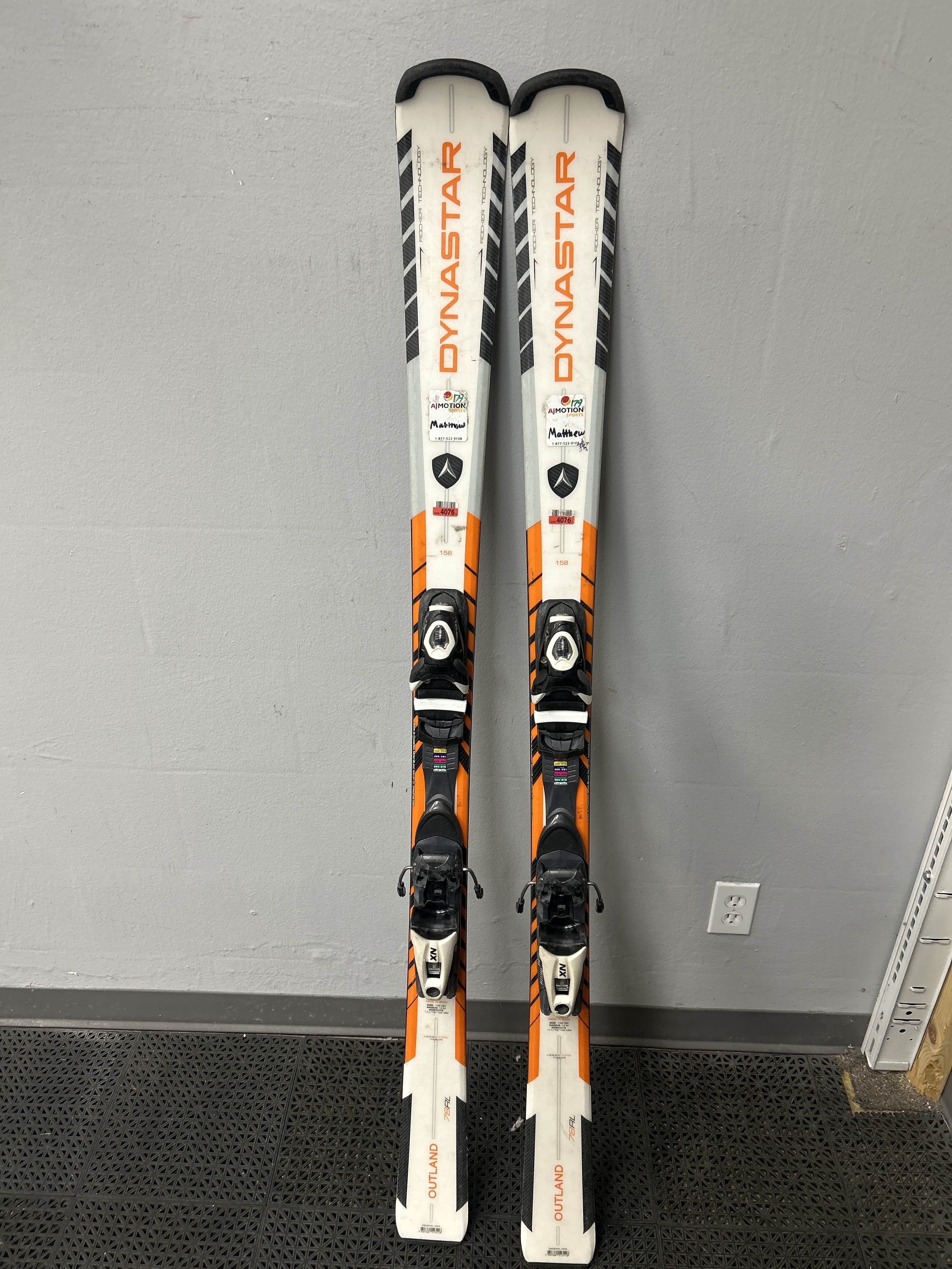 Used Dynastar Outland 78RL 158cm Skis w/ Look NX 10 Demo Binding