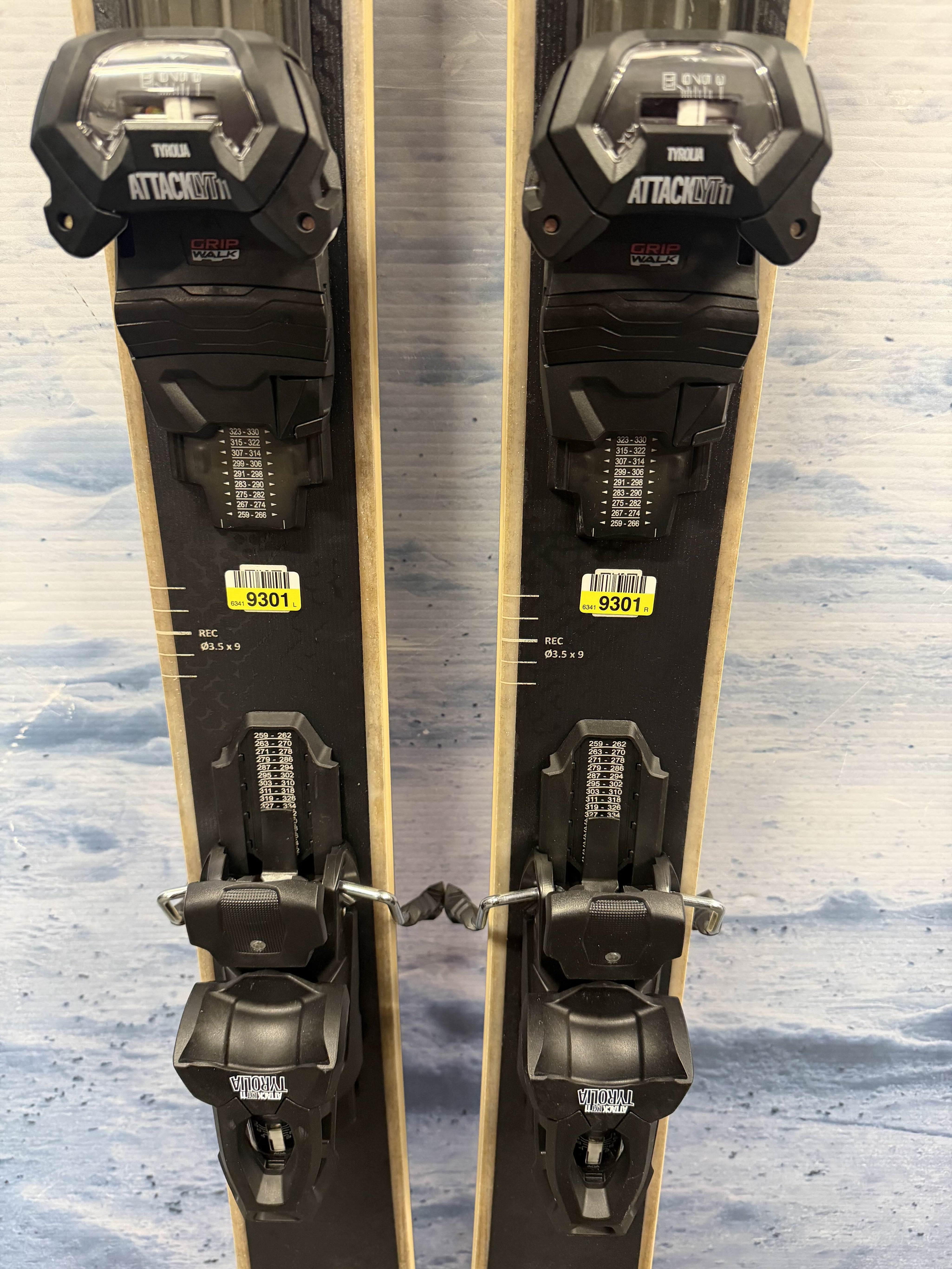 New Head Kore 100 Ti 163cm Skis w/ Tyrolia Attack LYT 11 Bindings