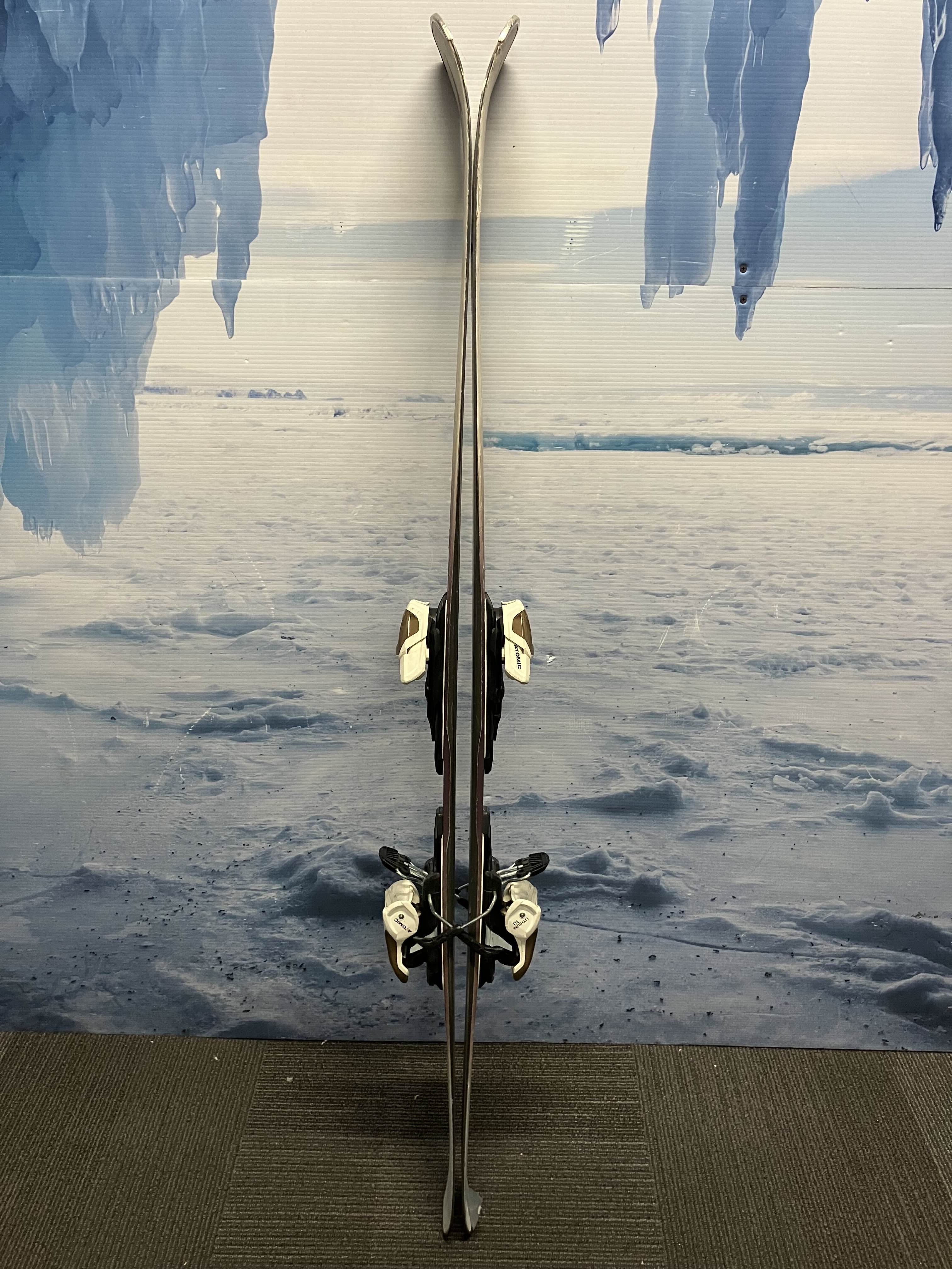 Used Atomic Vantage X 74 152cm Skis w/ Atomic Lithium 10 Bindings