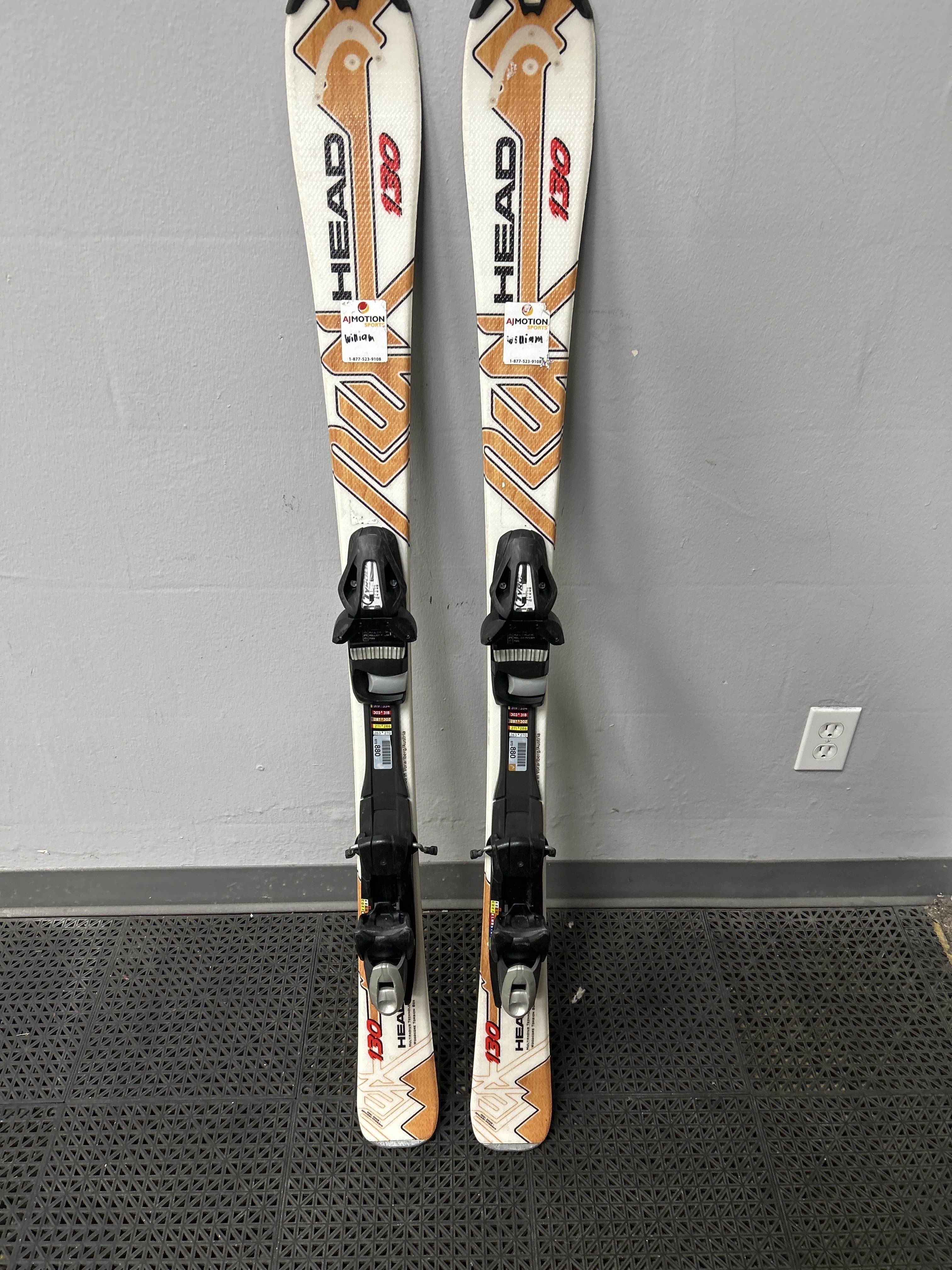 Used Head The Link 130cm Skis w/ Tyrolia SP10 Demo Binding