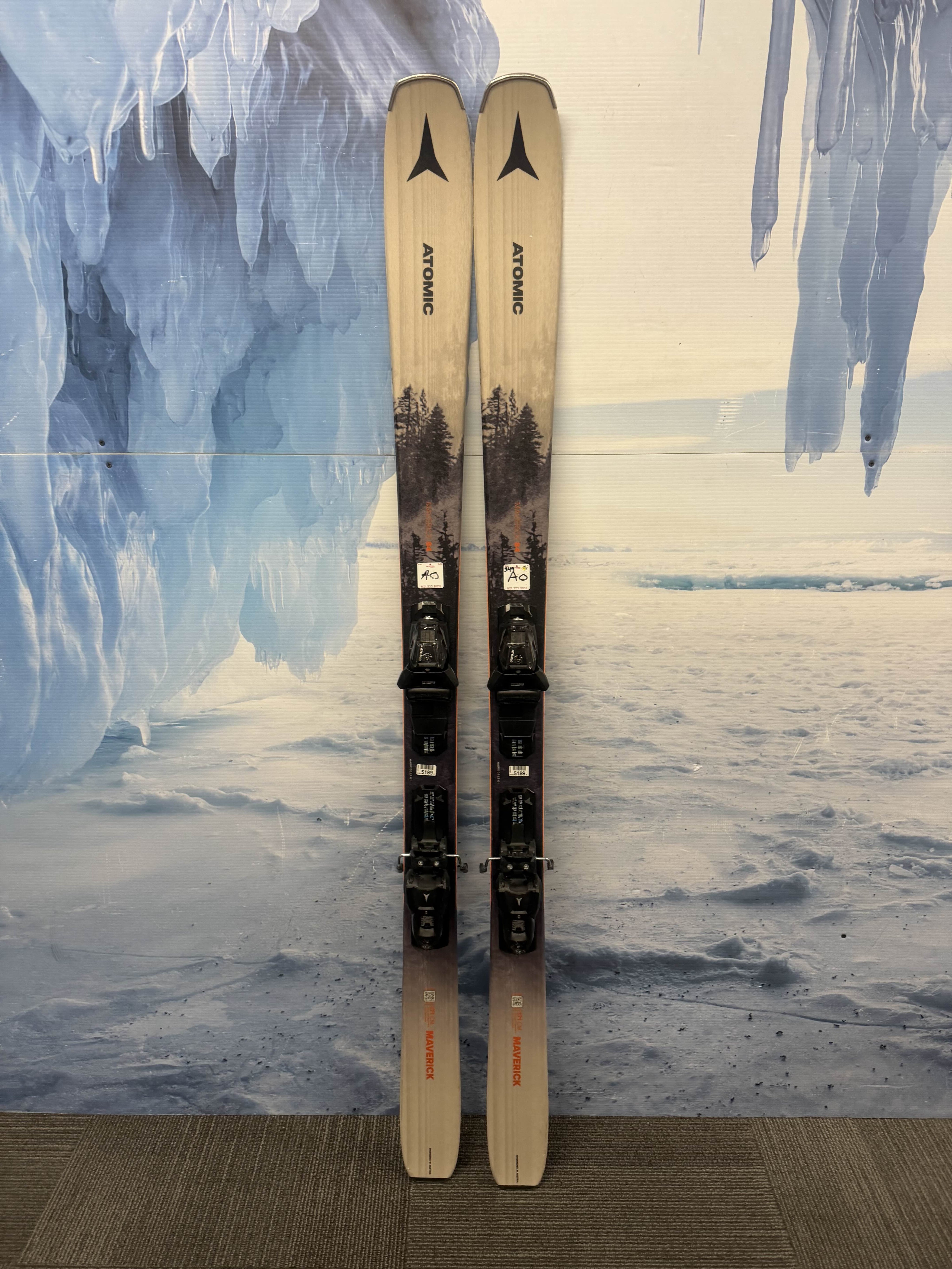 Lightly Used Atomic Maverick 84 171cm Skis w/ Atomic M10 Bindings