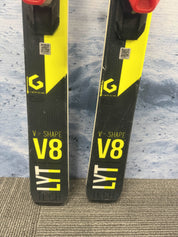 Used Head V Shape V8 171 CM Skis w/ Head Pr 11 Bindings