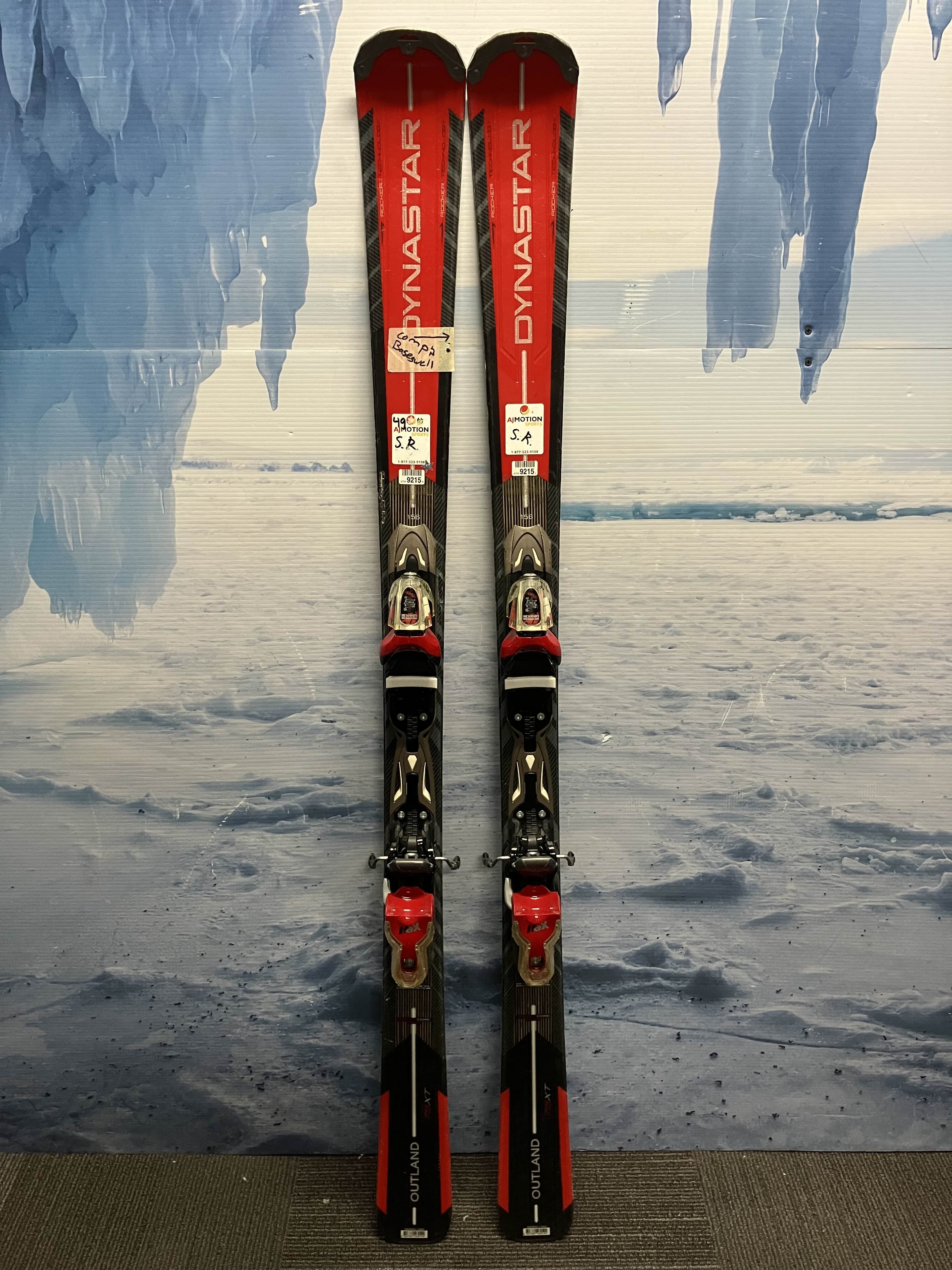 Used Dynastar Outland 75 XT 156cm Skis w/ Look Xpress 11 Bindings