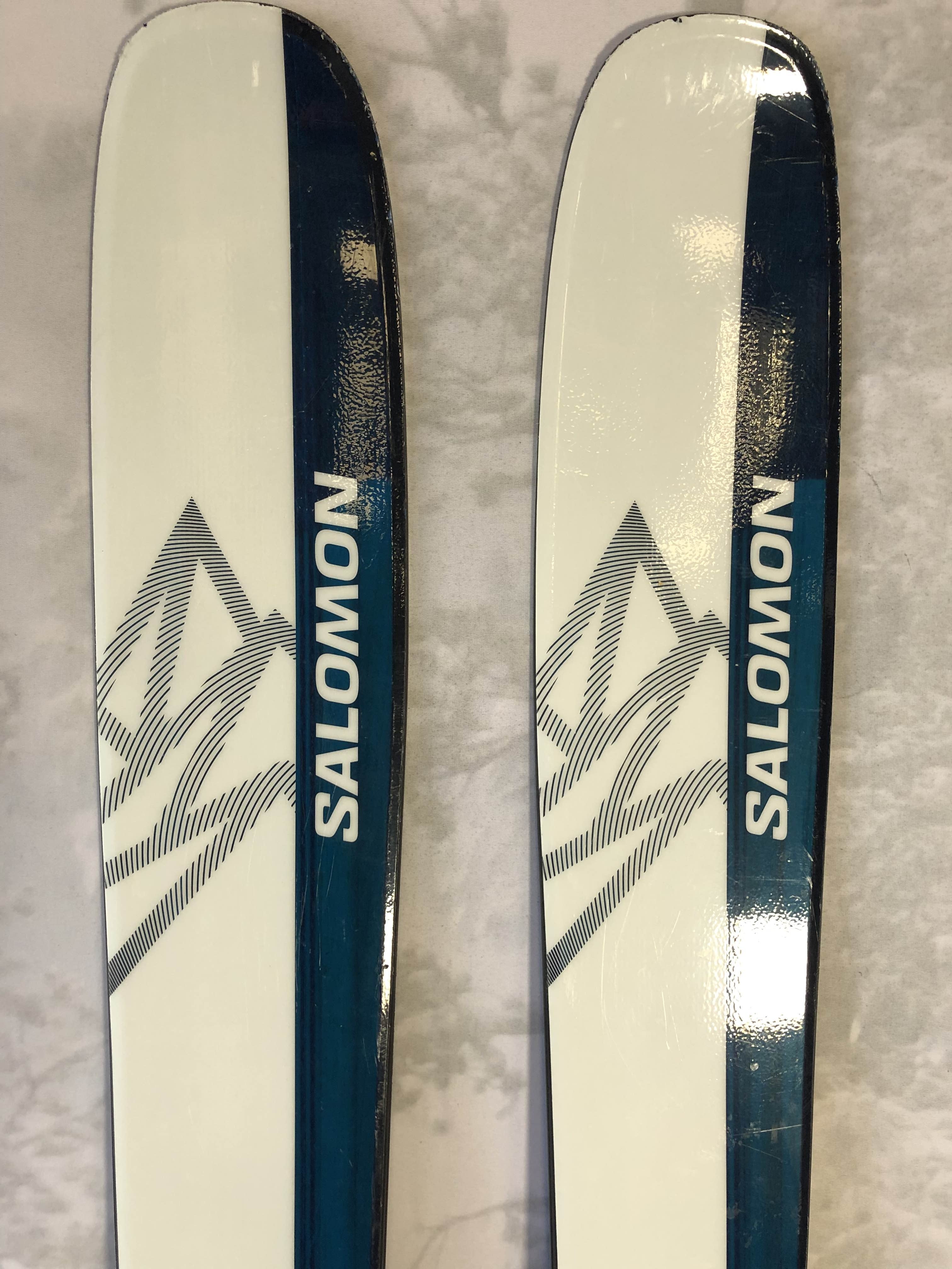 Used Salomon QST Echo 106 Skis - 181cm w/ Salomon Strive 13 Demo Binding