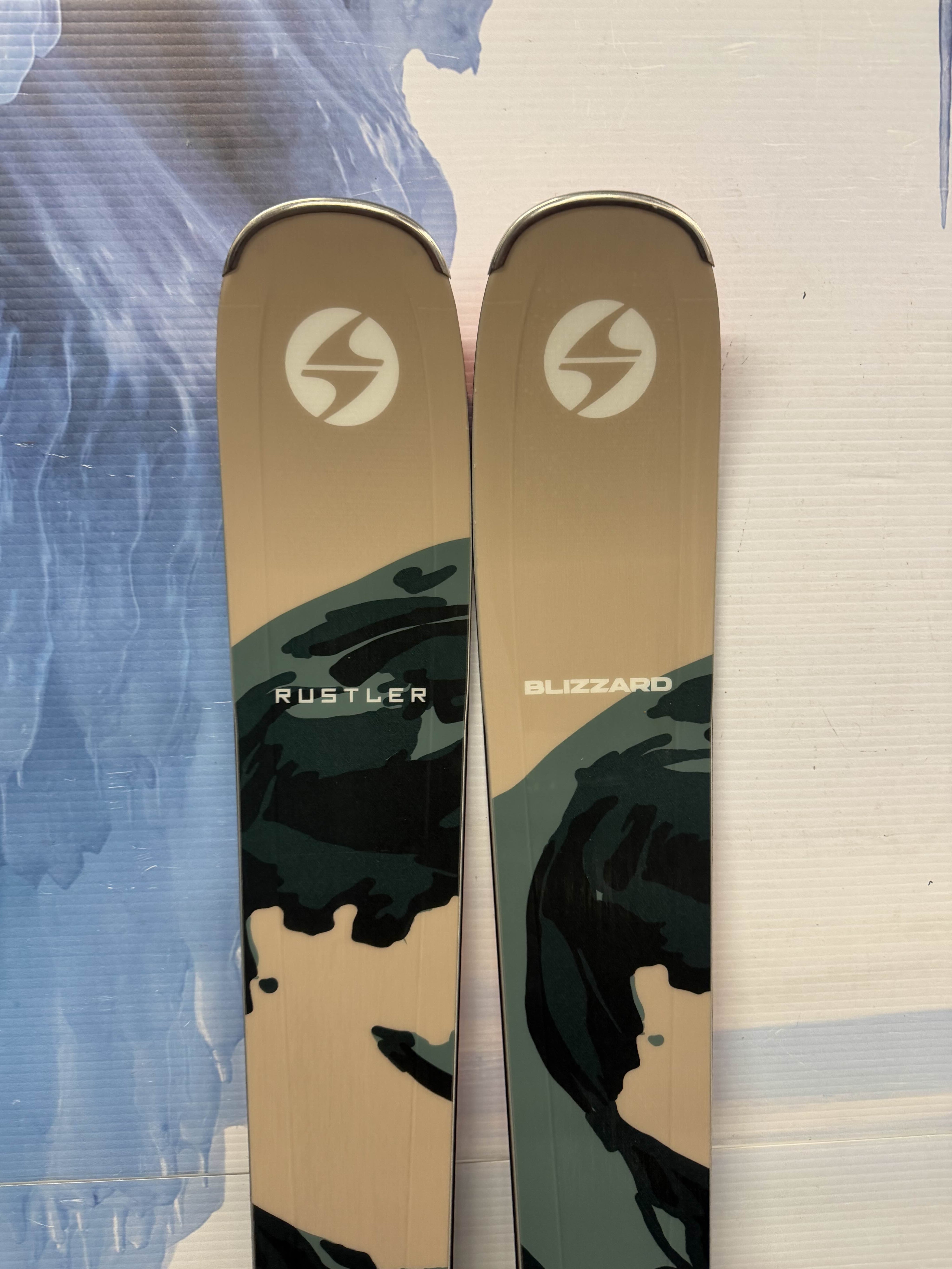 New Blizzard Rustler 9 174cm Skis w/ Marker TCX 11 Bindings