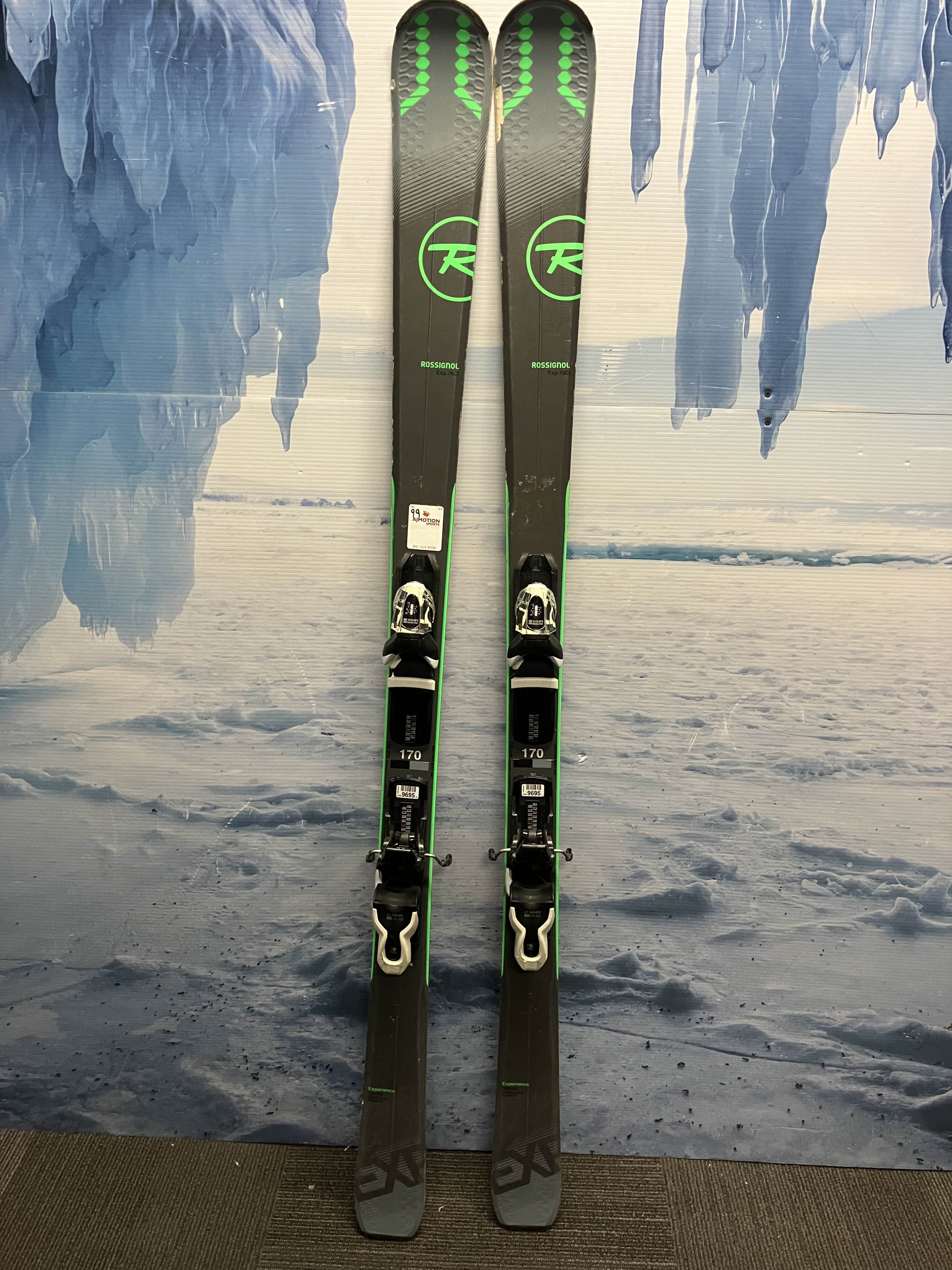 Used Rossignol Experience 75 CI 170cm Skis w/ Look Xpress 10 Bindings