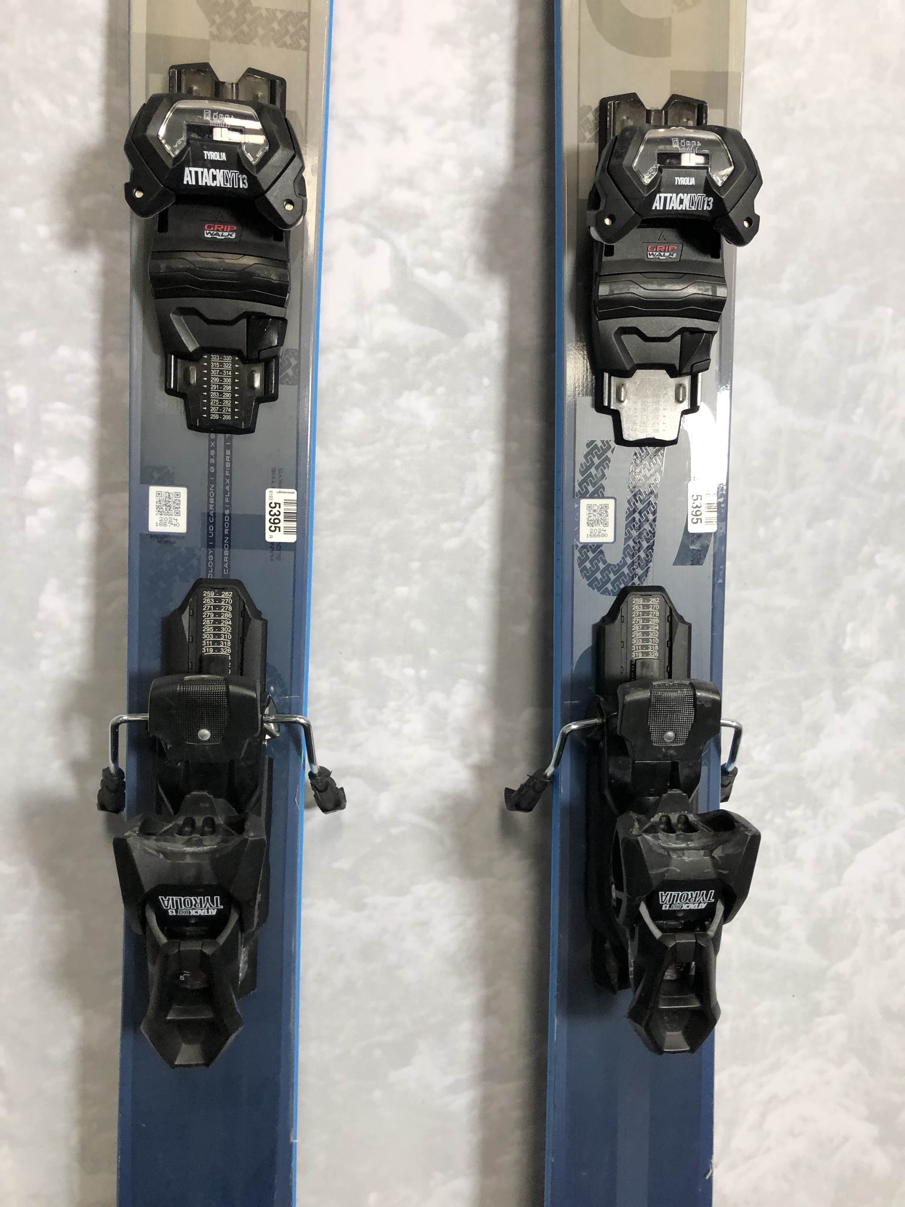 Used Elan Ripstick 102 2025 Skis 189cm w/ Atomic Strive 13 GW Demo Bindings