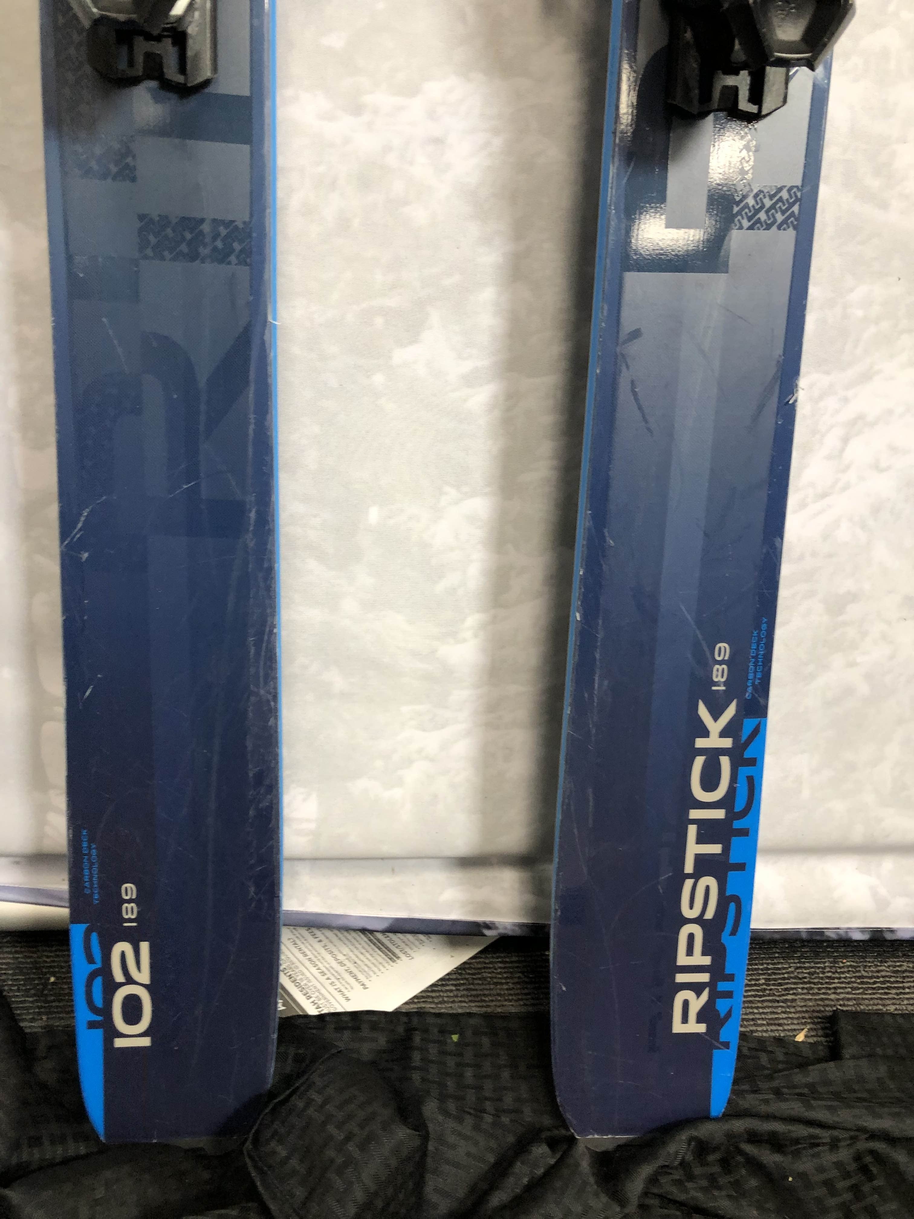 Used Elan Ripstick 102 2025 Skis 189cm w/ Atomic Strive 13 GW Demo Bindings