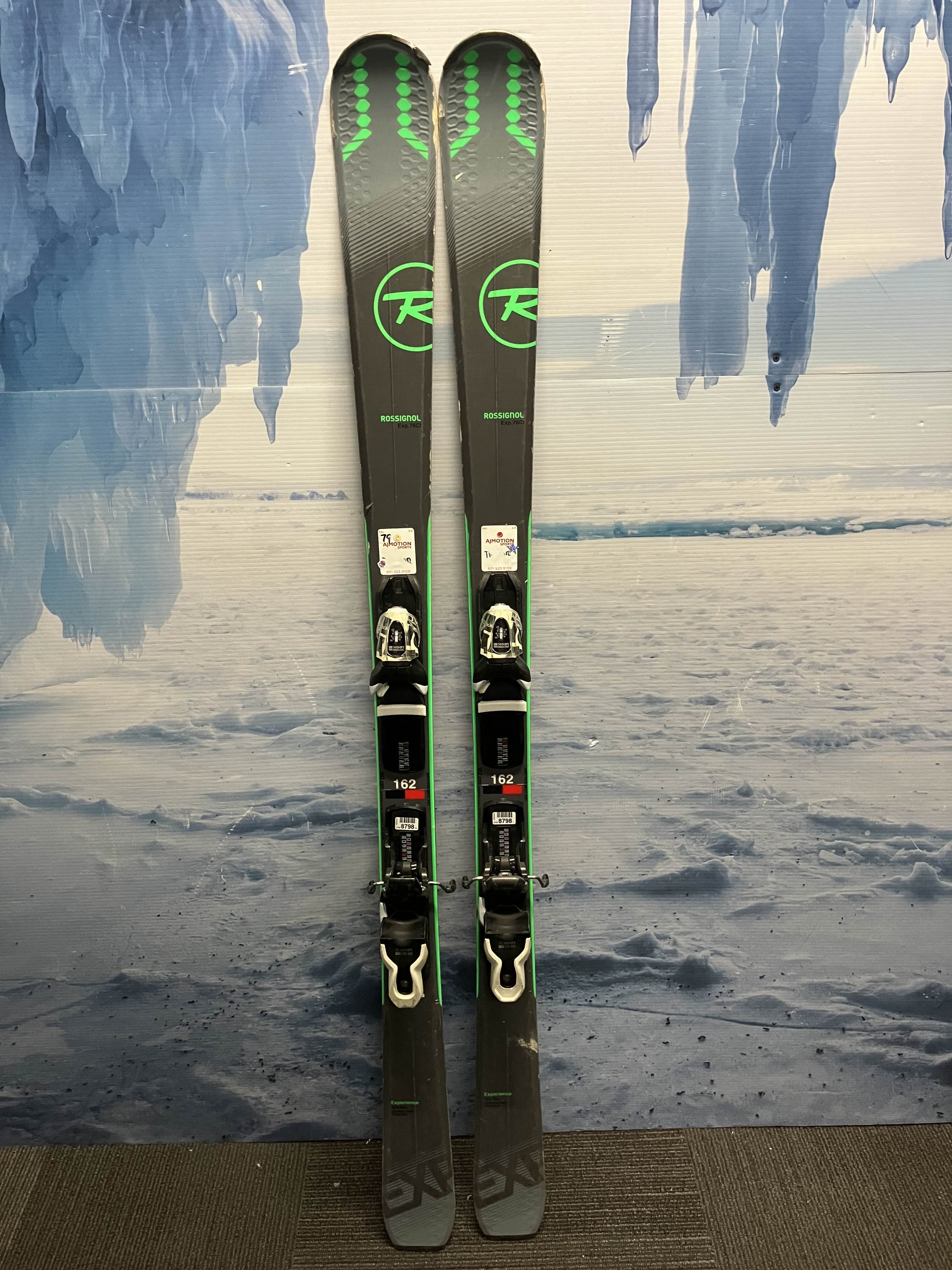 Used Rossignol Experience 75 CI 162cm Skis w/ Look Xpress 10 Bindings