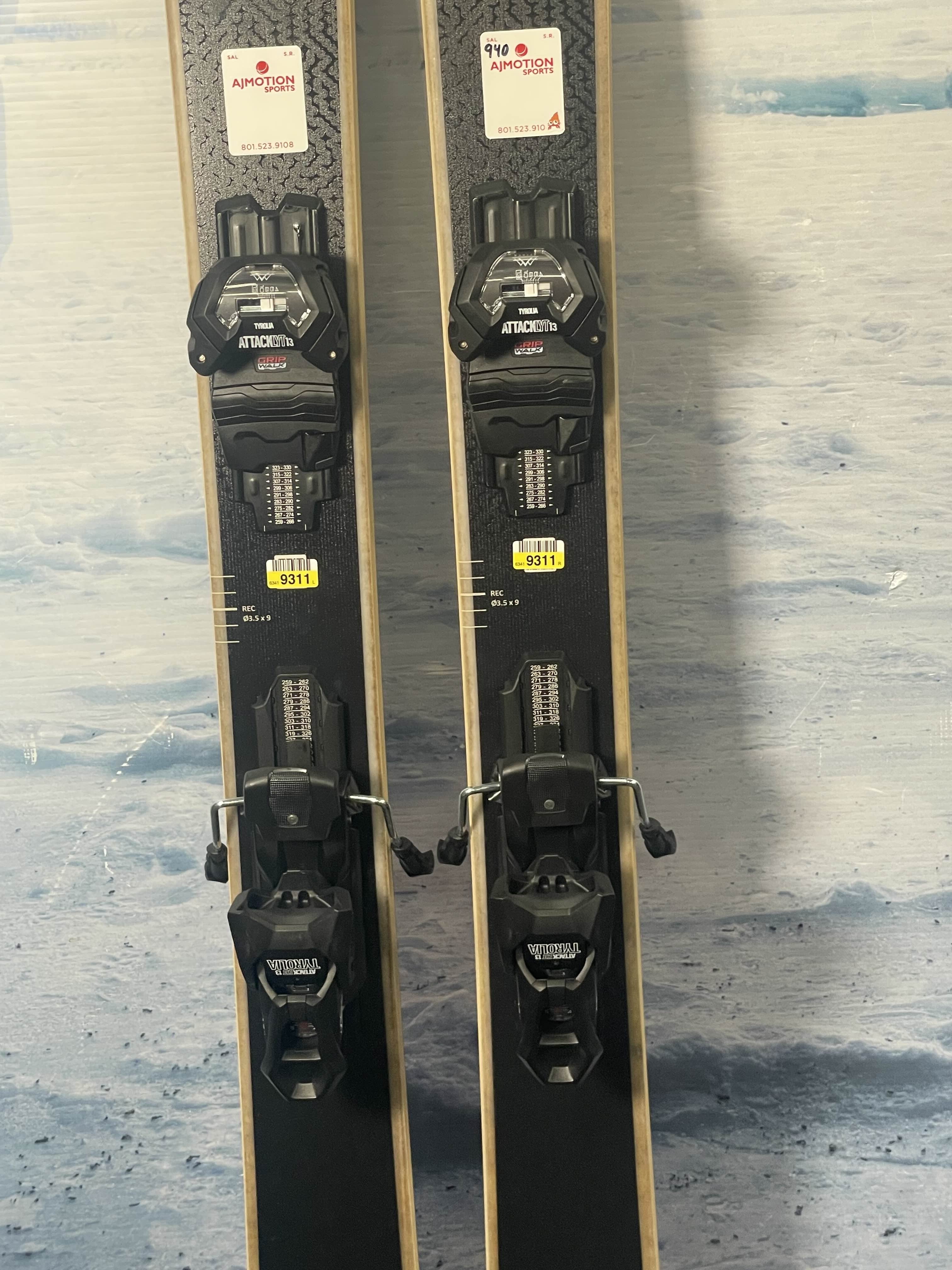 Lightly Used 2026 Head Kore 100 Ti Ski w/ Tyrolia Attacklyt 13 Demo Bindings - 177CM