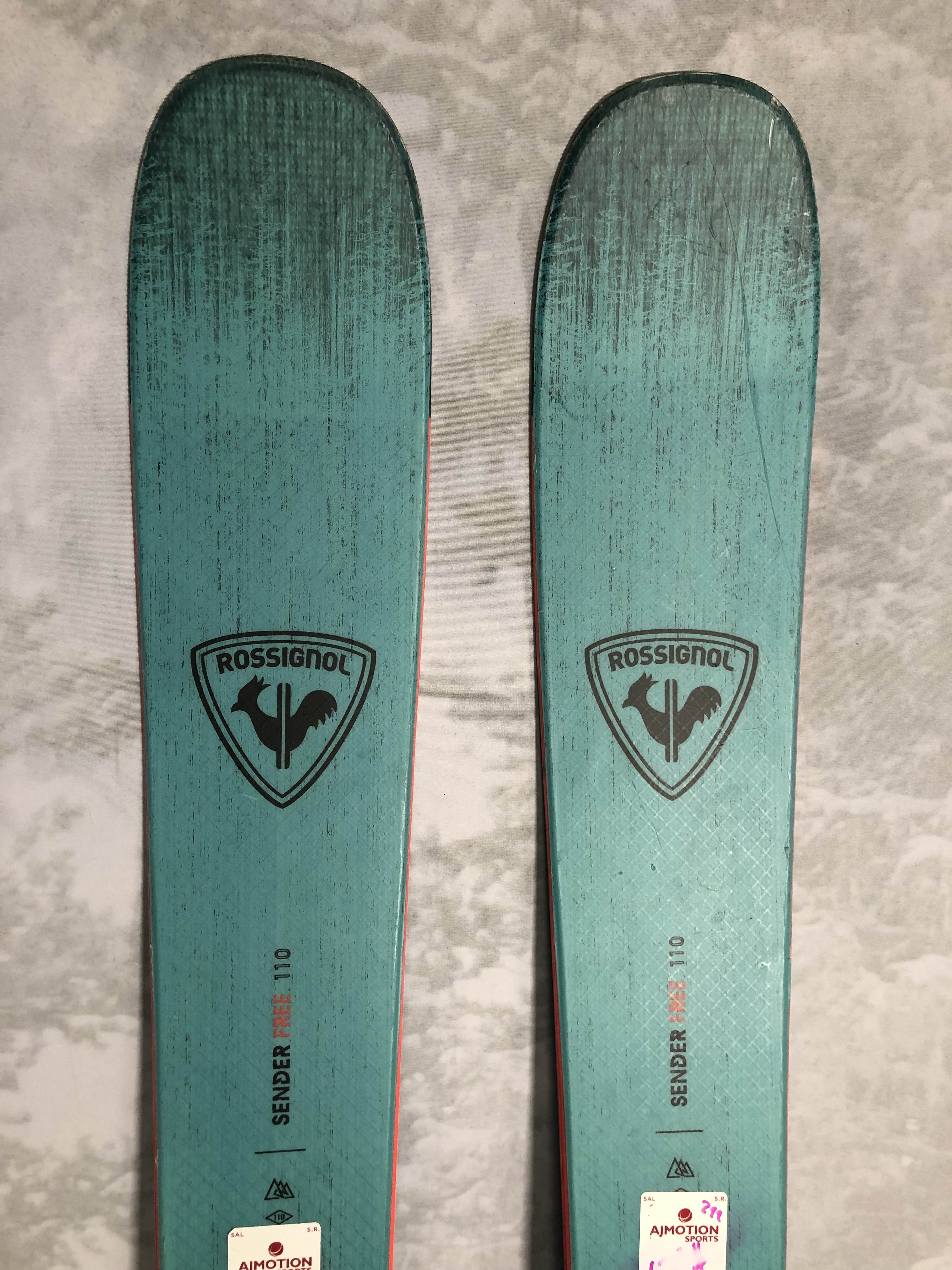 Used Rossignol Sender Free 110 Skis - 168cm w/ Look NX 12 Konnect Demo Binding