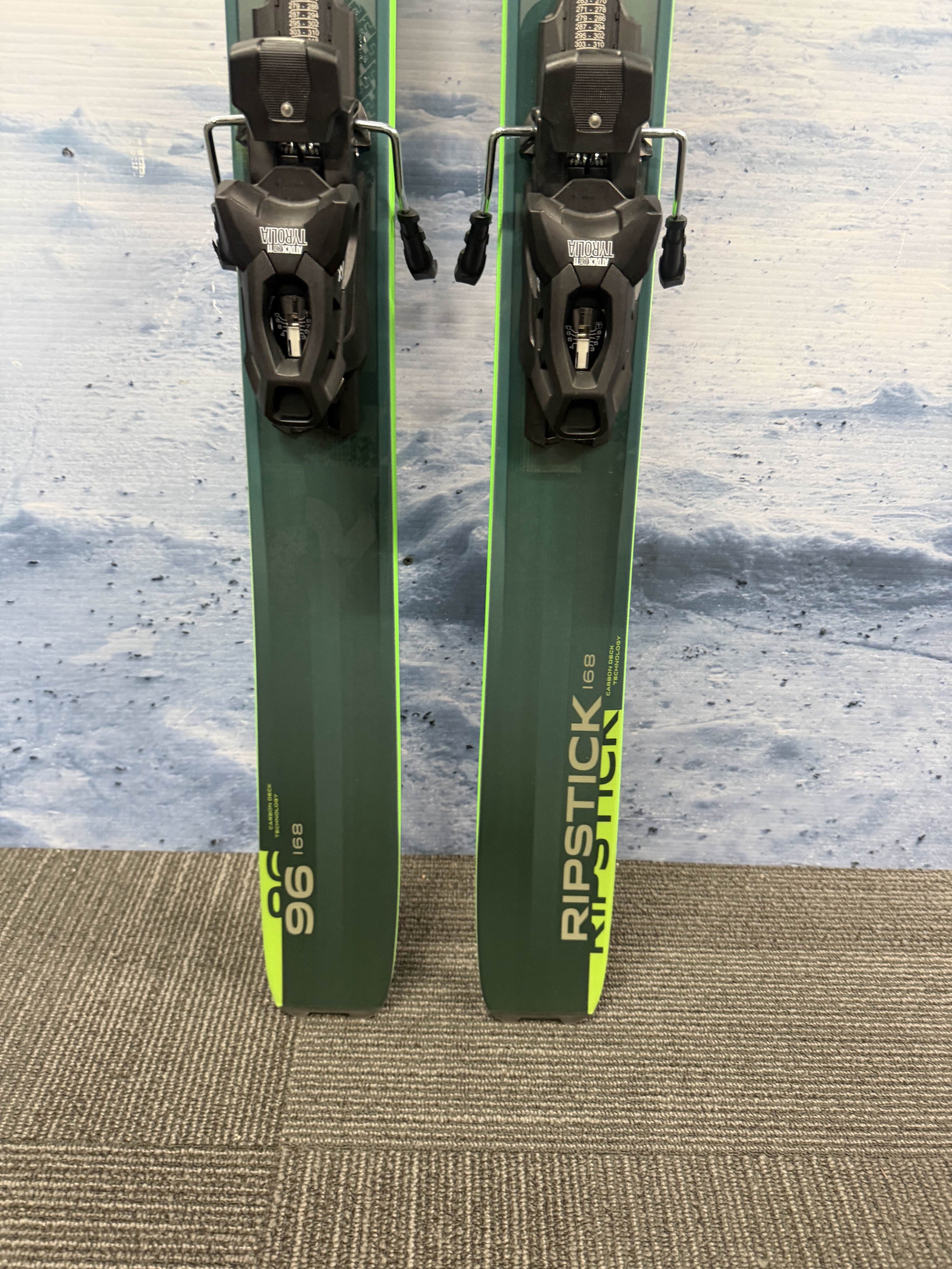 New Elan Ripstick 96 168cm Skis w/ Tyrolia Attack LYT 11 Bindings