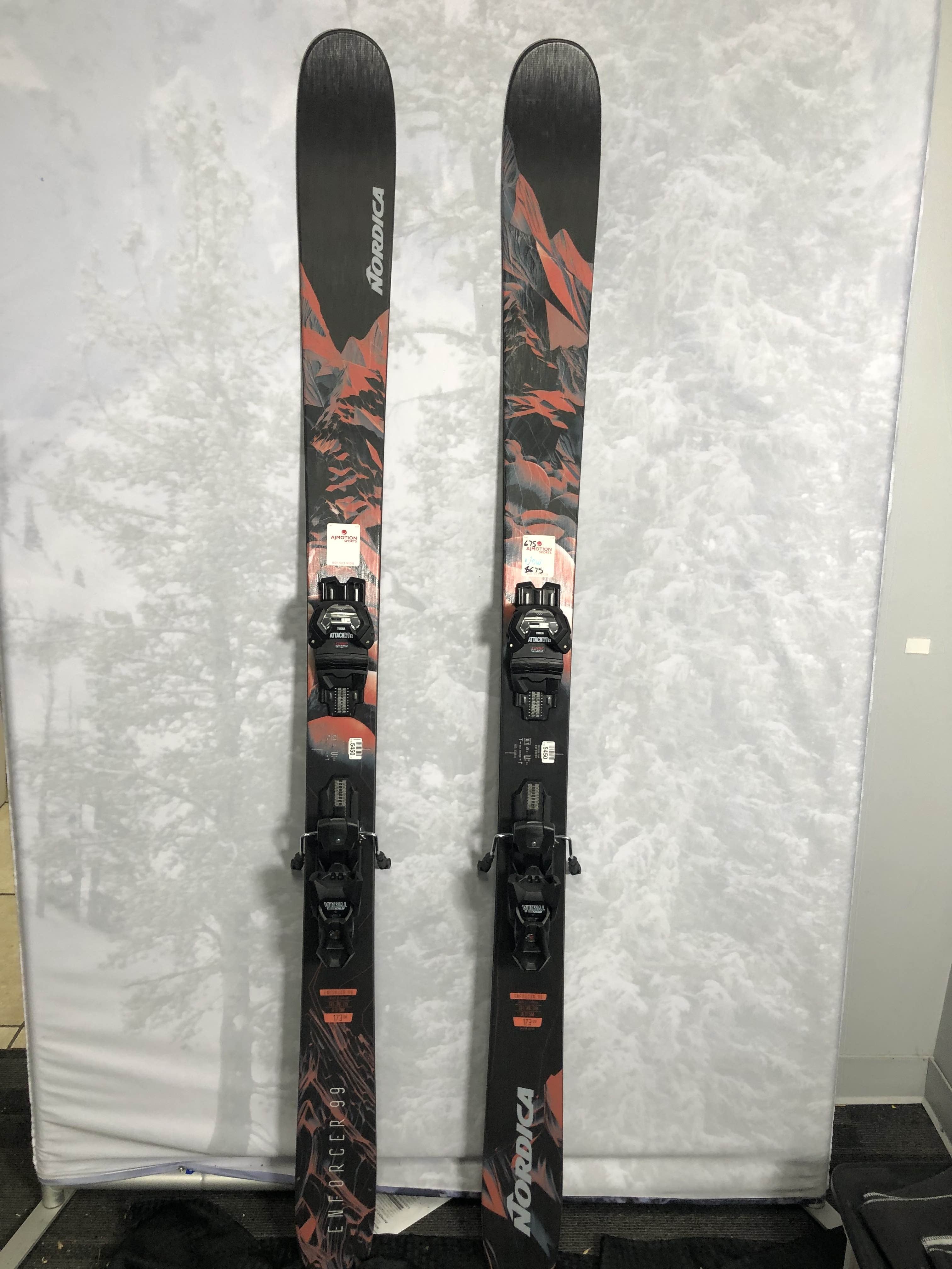 NEW Nordica Enforcer 99 173cm w/ Tyrolia Attack 13 Bindings