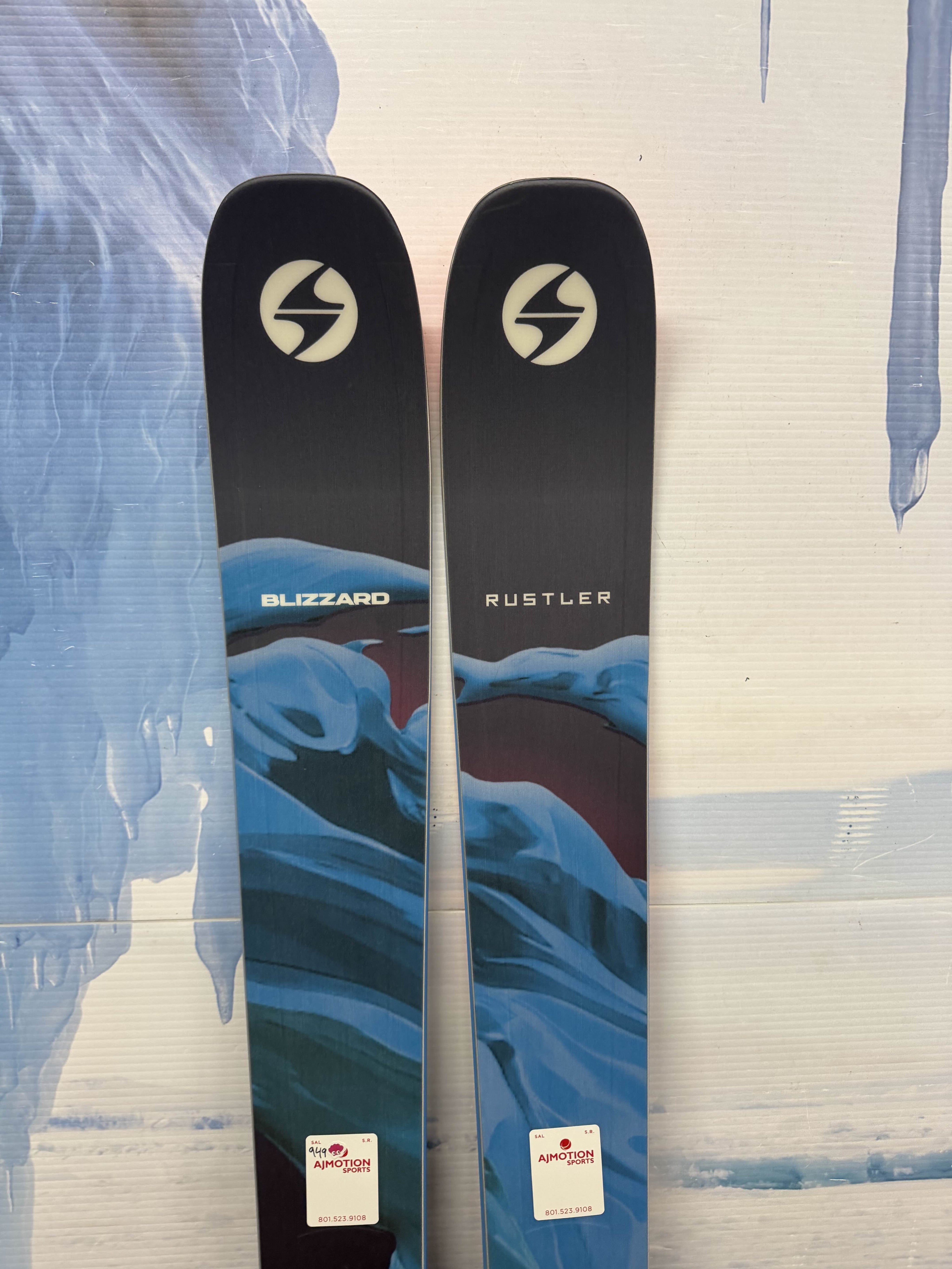 New Blizzard Rustler 10 168cm Skis w/ Atomic Strive 11 Bindings