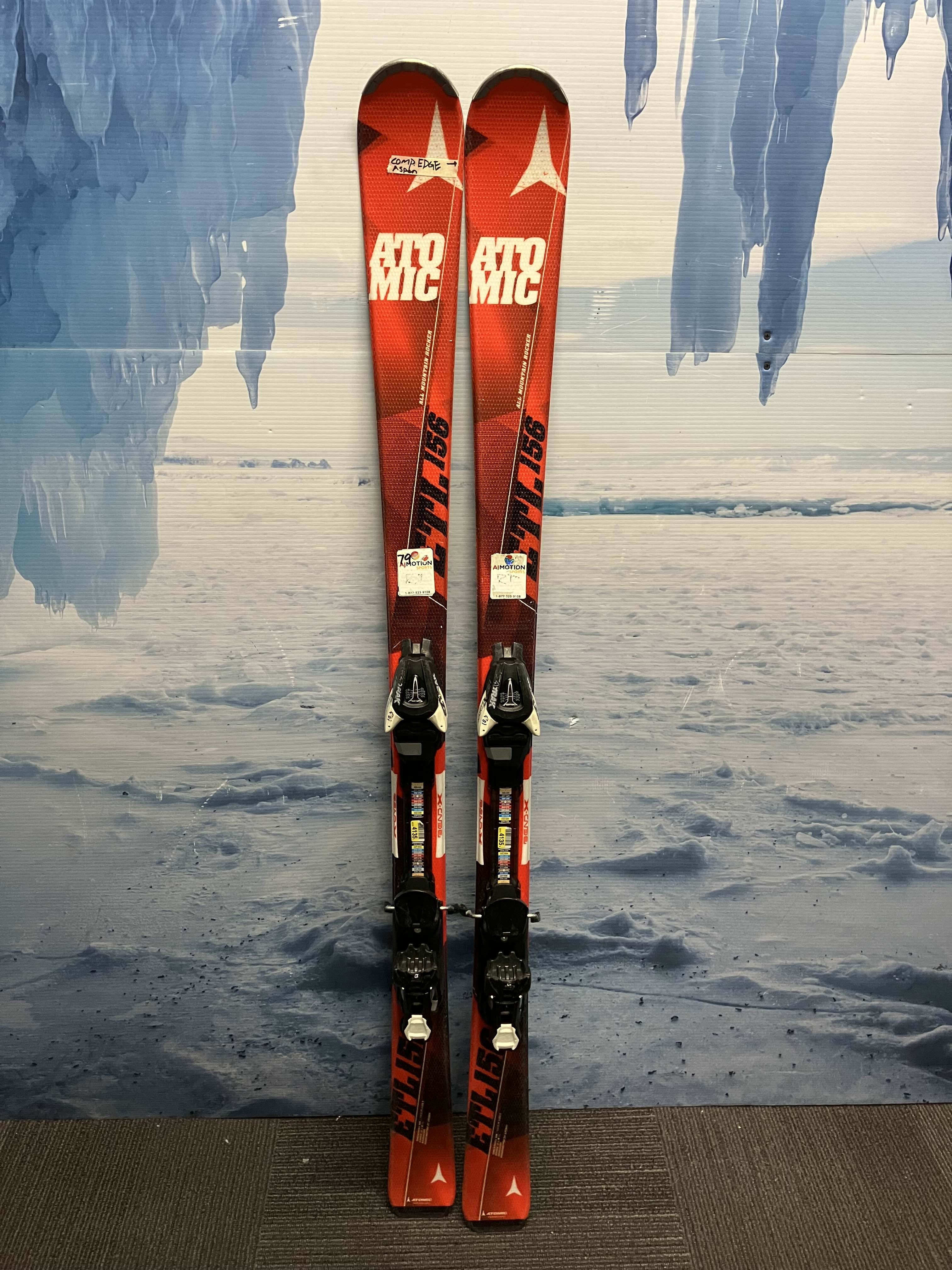 Used Atomic ETL 156cm Skis w/ Atomic EZ Track 10 Bindings