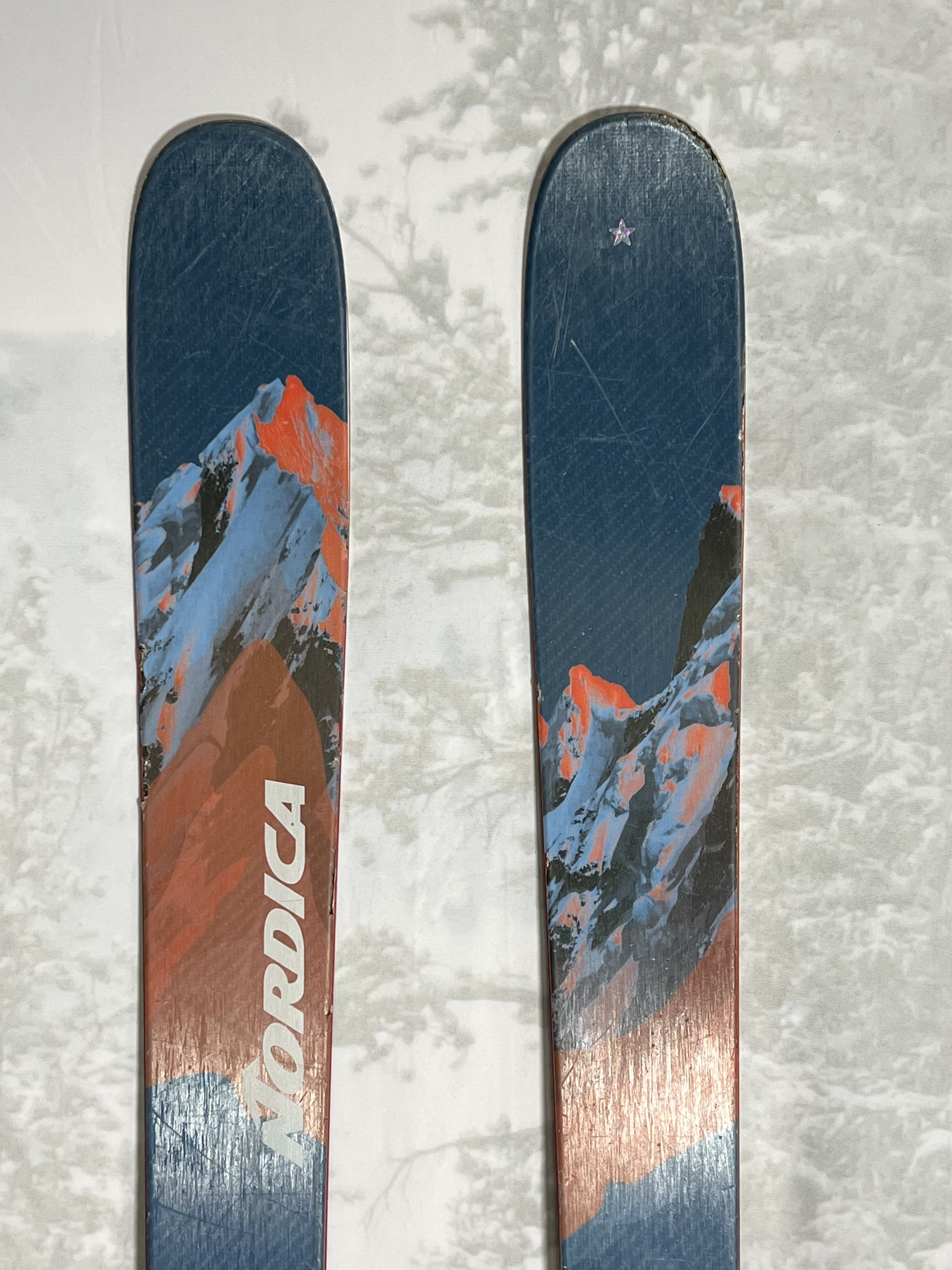 Used Nordica Enforcer 100 186 cm Skis 2024 w/Ellan Attack 13 Demo Bindings
