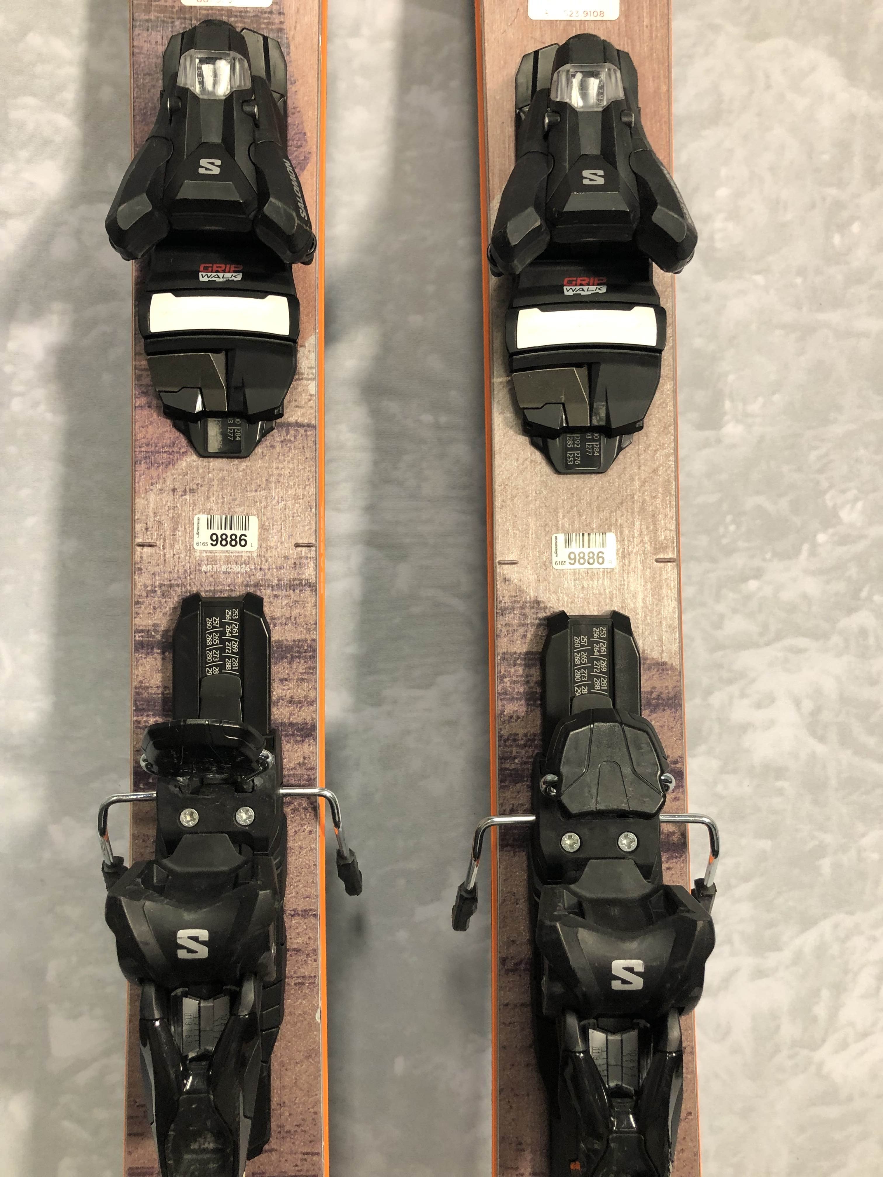Used 2025 Blizzard Black Pearl 94 skis- 164cm w/ Salomon Strive 11 Binding