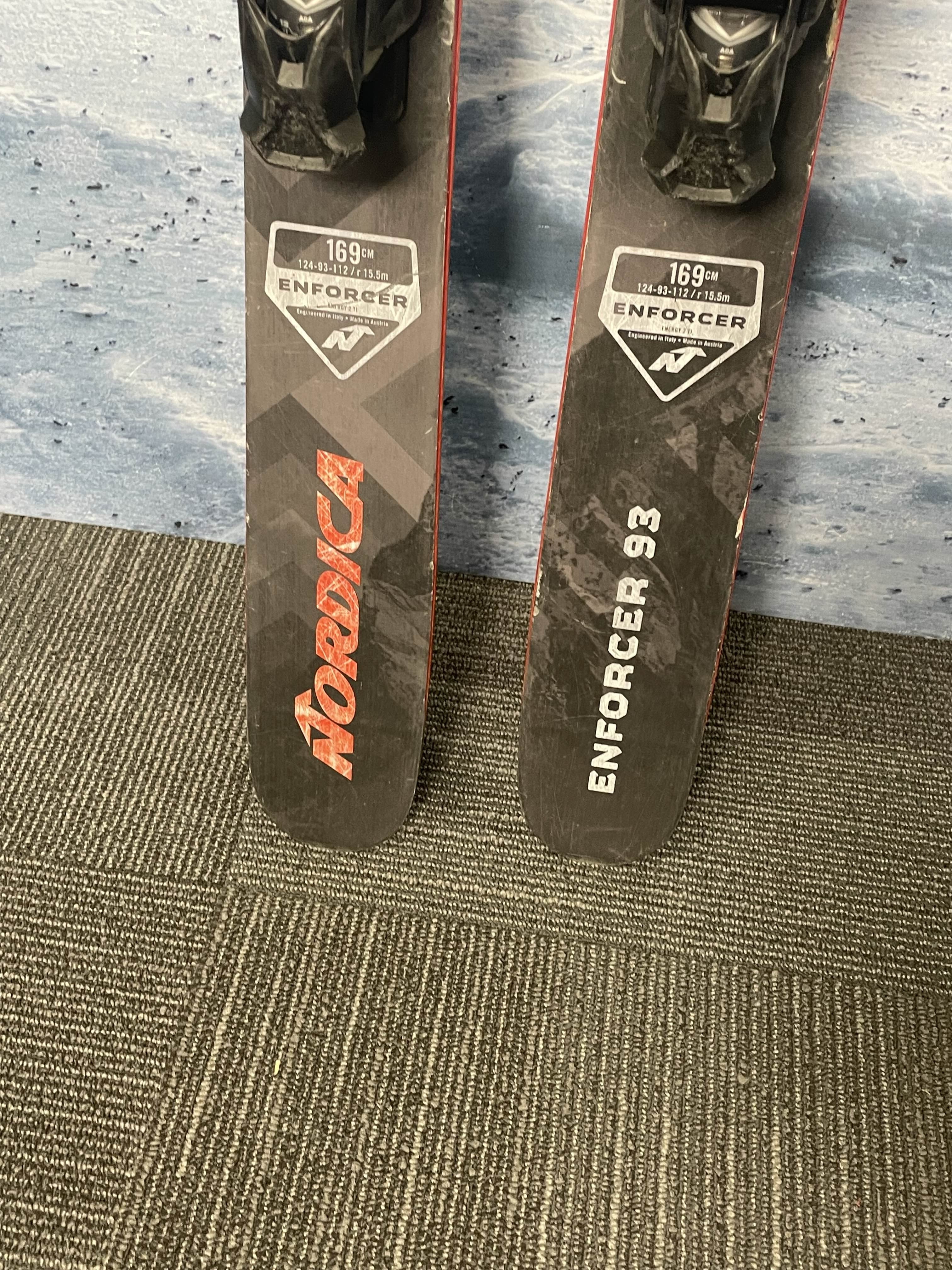 Used Nordica Enforcer 93 Ski w/ Tyrolia Attack 13 Demo Bindings - 169CM