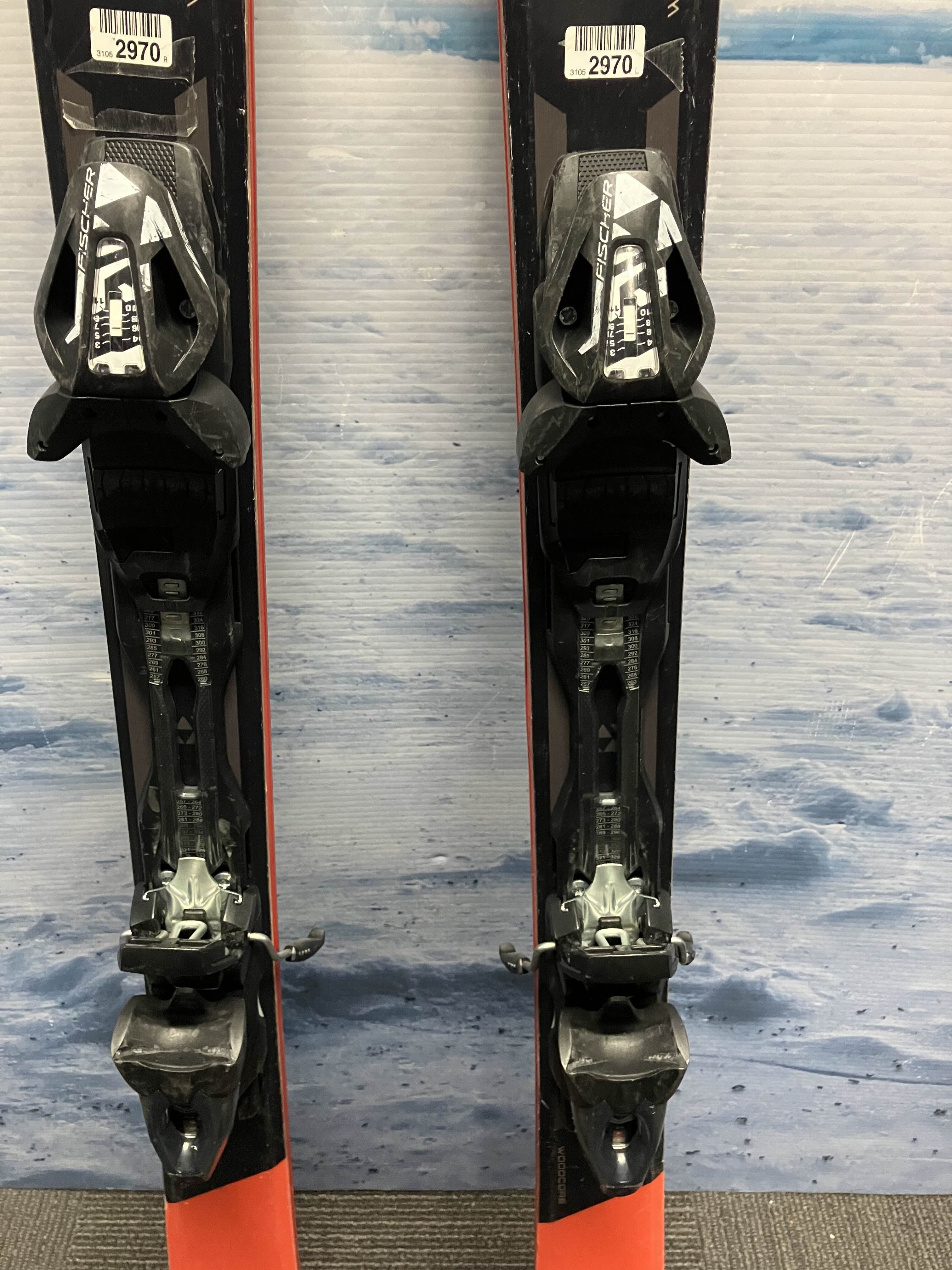 Used Fischer Pro Mtn 80 166cm Skis w/ Fischer RS 11 Bindings