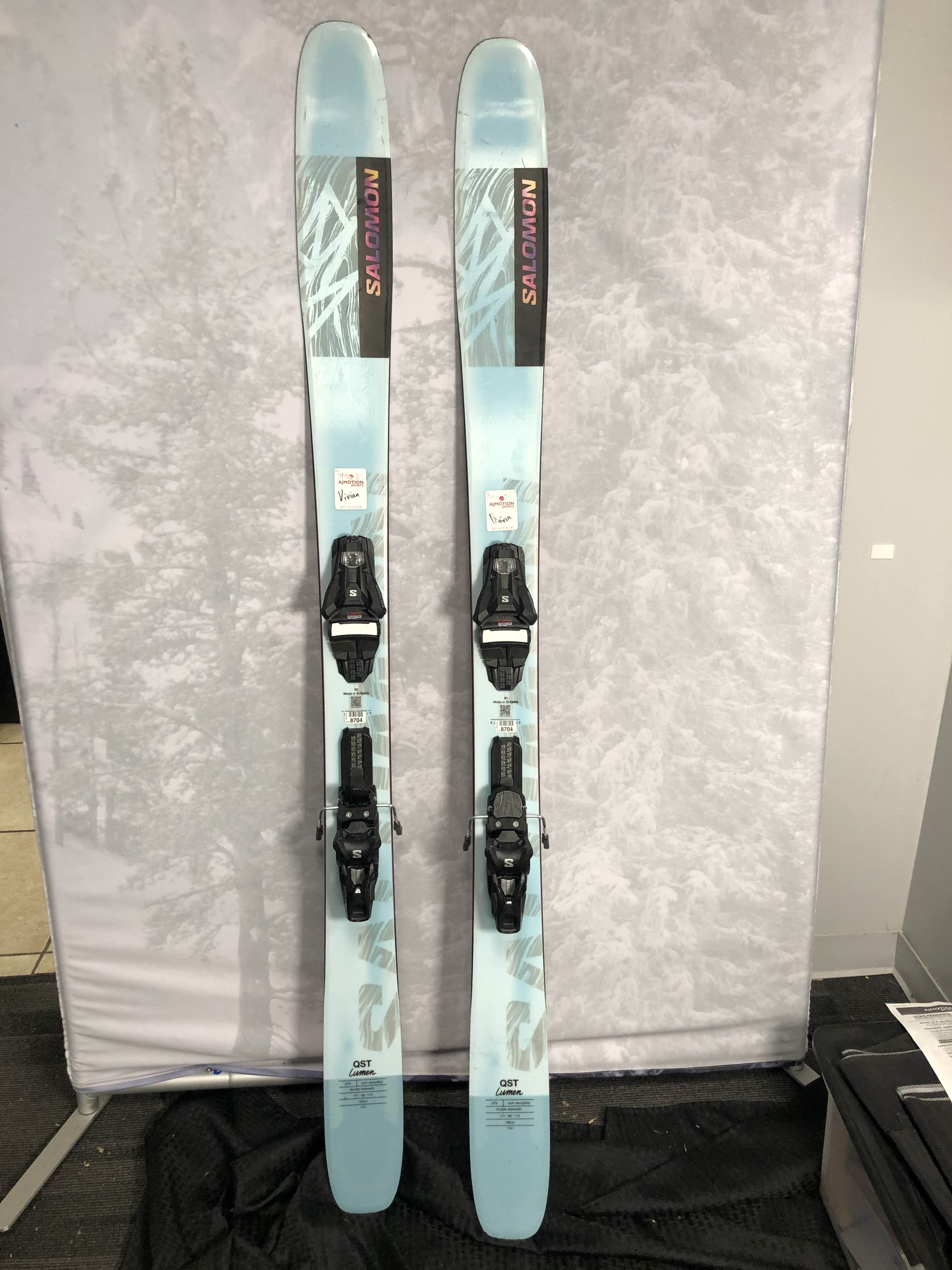 Used 2024 Salomon QST Lumen 98 Ski- 168 cm w/ Salomon Strive 11 GW Binding