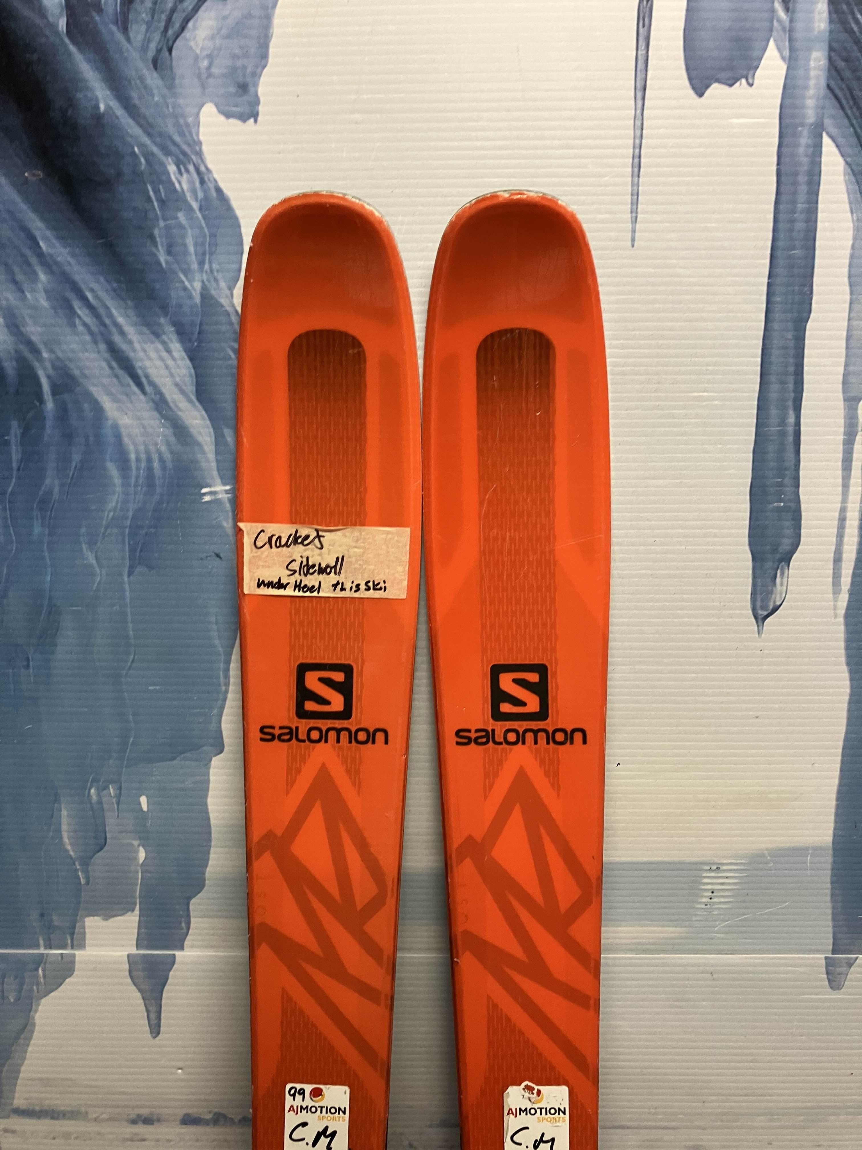 Used Salomon QST 85 177cm Skis w/ Tyrolia SP 13 Bindings