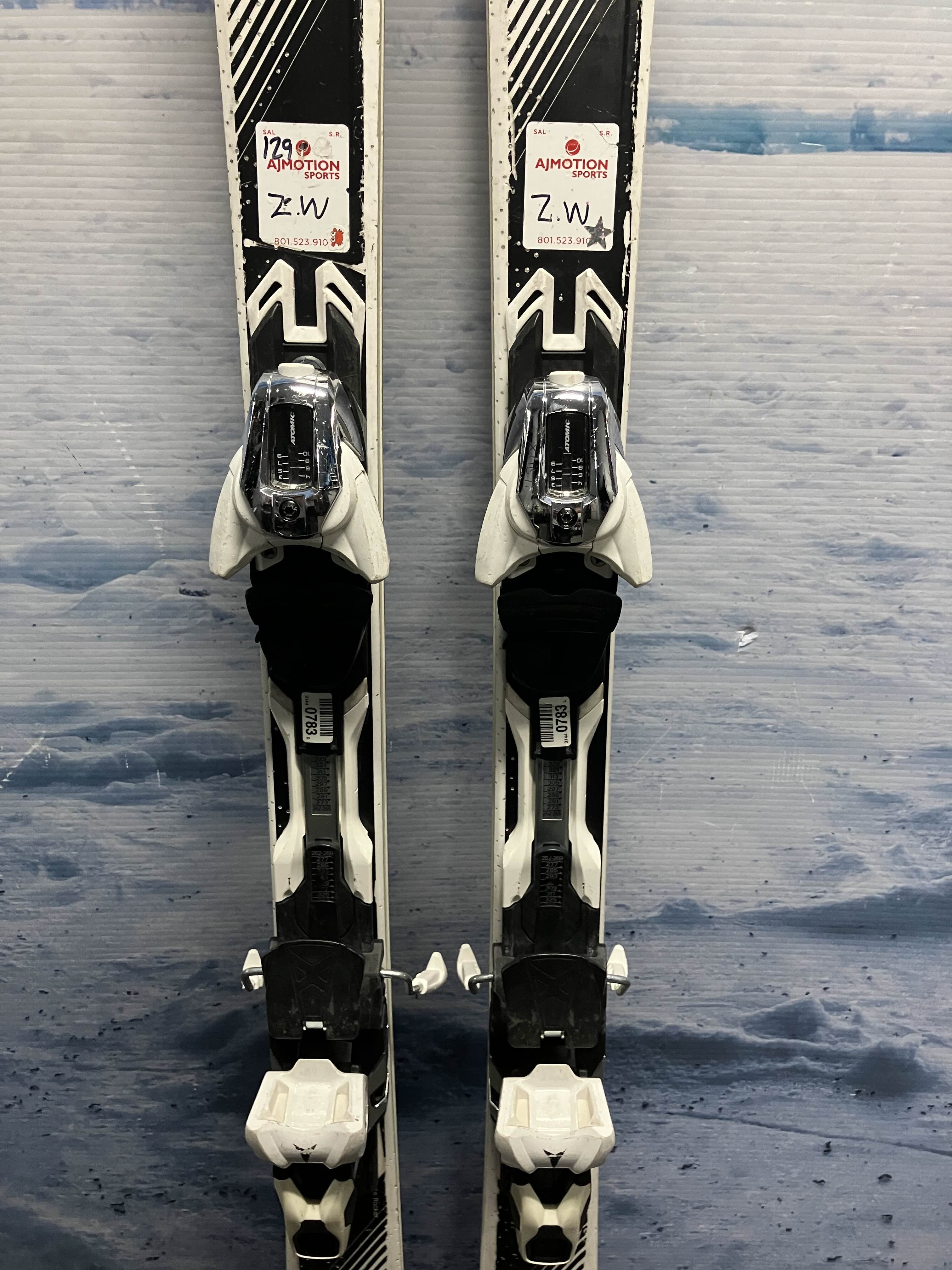 Used Atomic Cloud Eleven 162cm Skis w/ Atomic 10 Bindings
