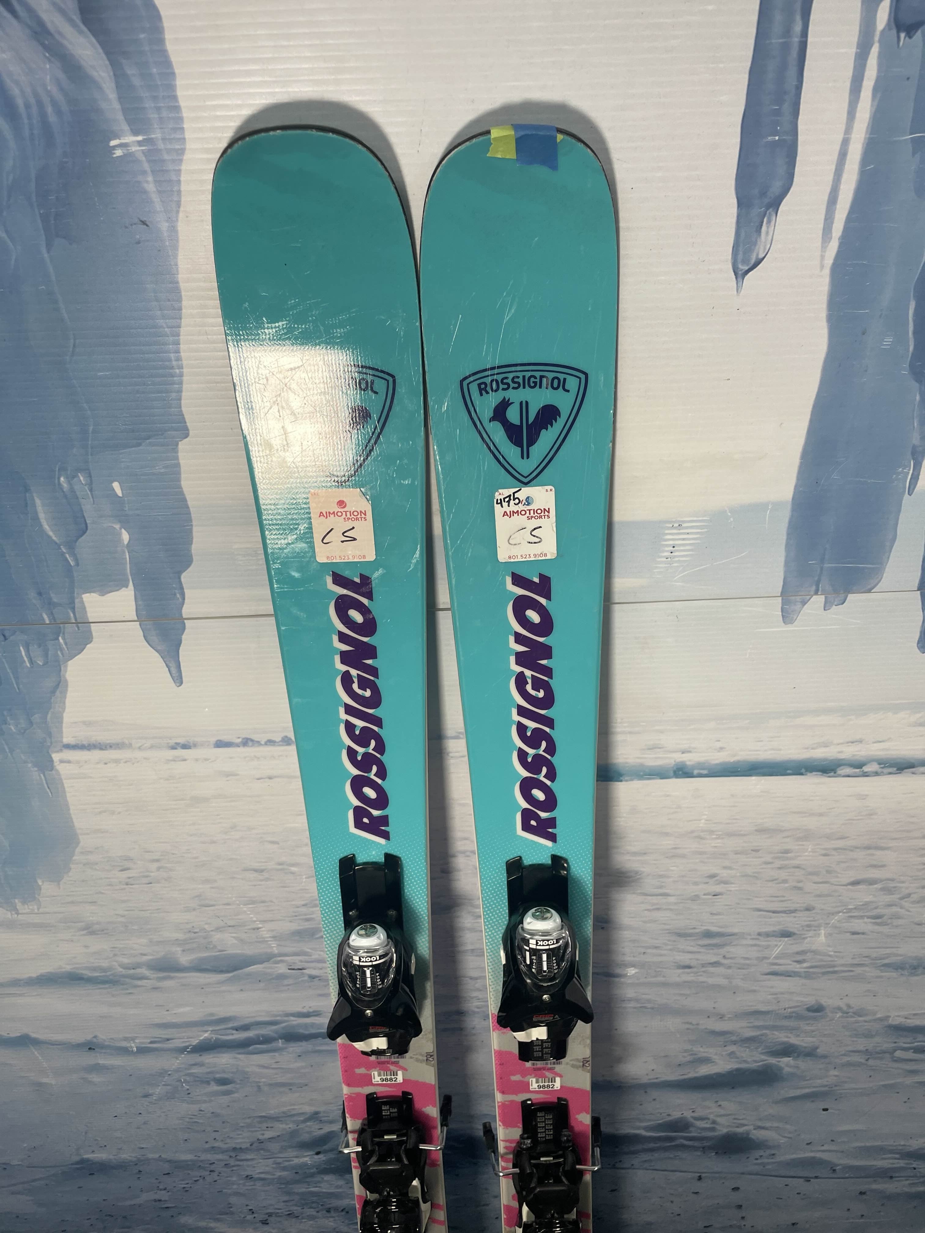 Used Rossignol Super Blackops 98 162cm Skis w/ Look Nx 12 Demo Bindings