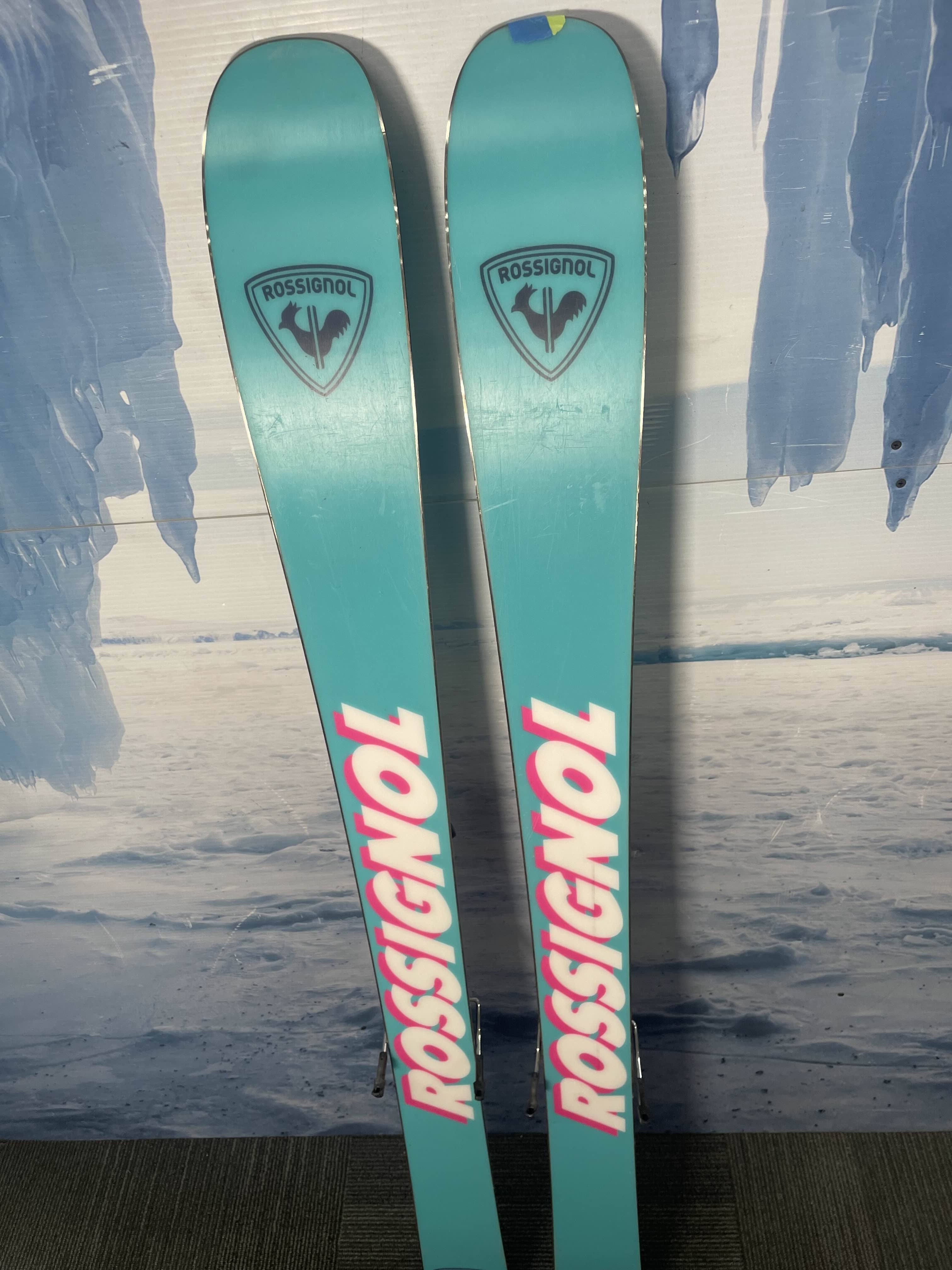 Used Rossignol Super Blackops 98 162cm Skis w/ Look Nx 12 Demo Bindings