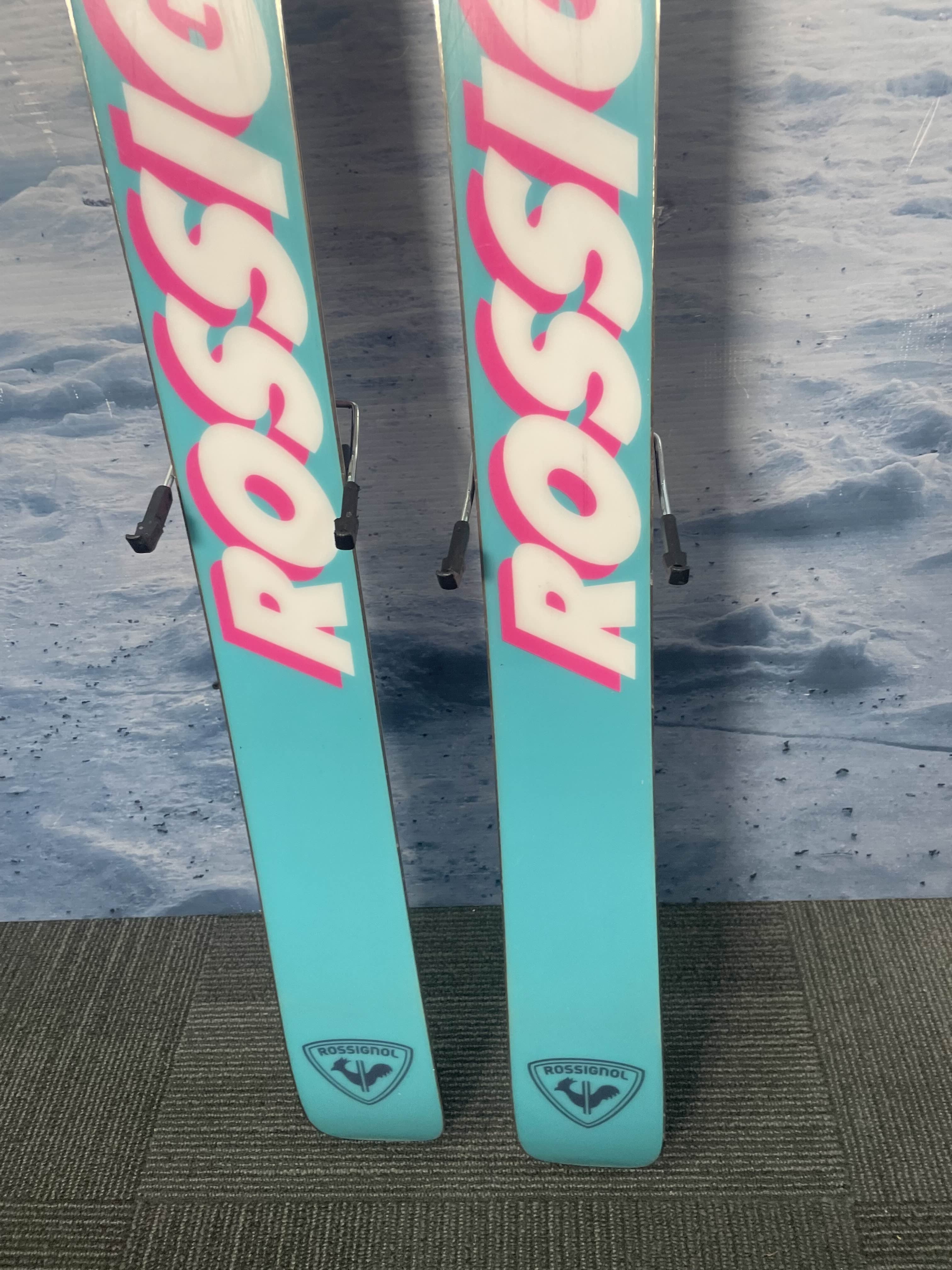Used Rossignol Super Blackops 98 162cm Skis w/ Look Nx 12 Demo Bindings