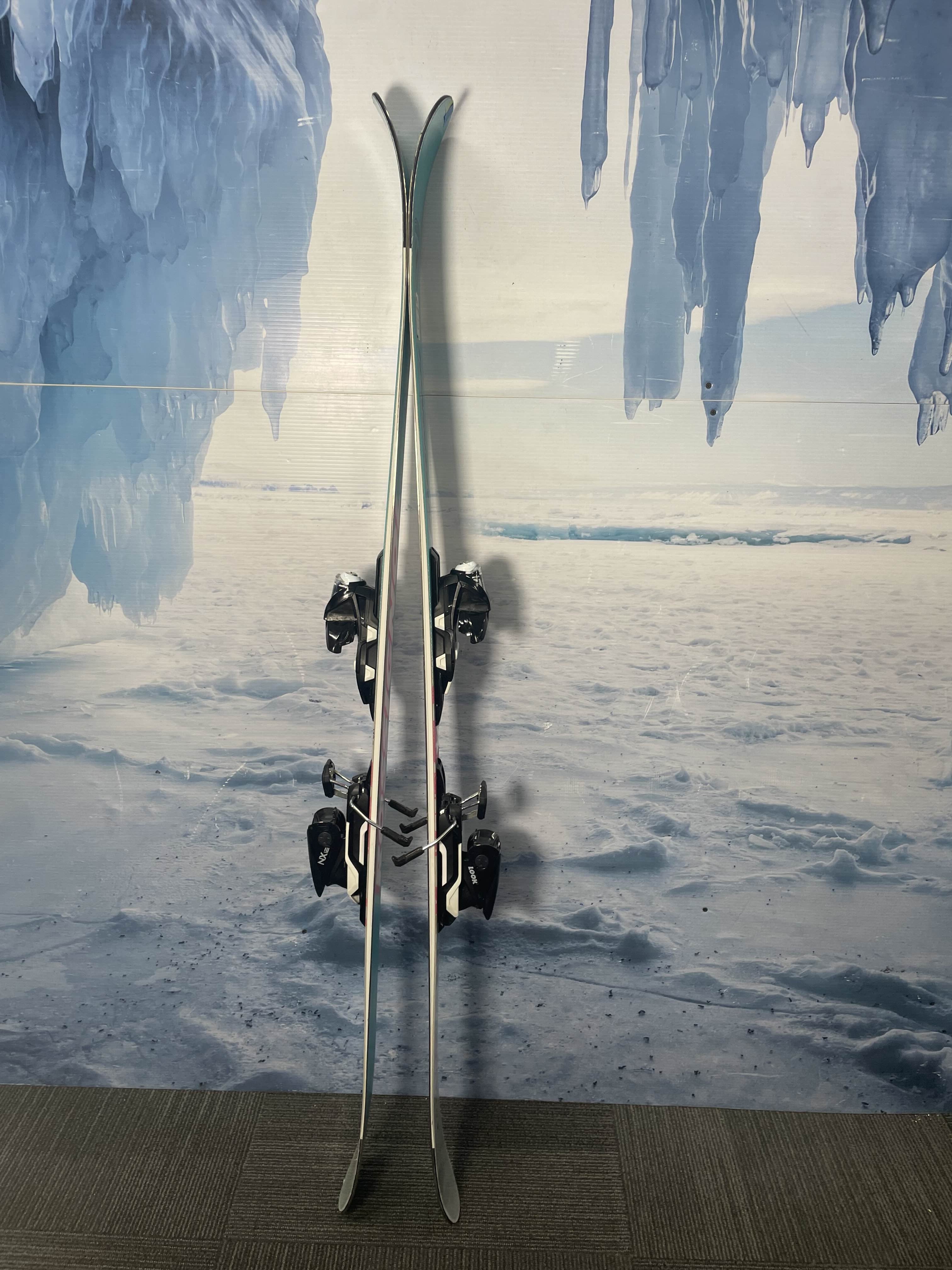 Used Rossignol Super Blackops 98 162cm Skis w/ Look Nx 12 Demo Bindings